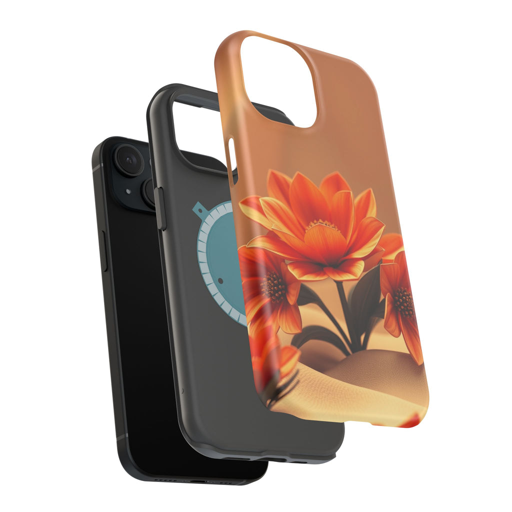 iPhone Floral Geometric 3D Digital Bold Modern Everyday Snap Case · iPhone Case