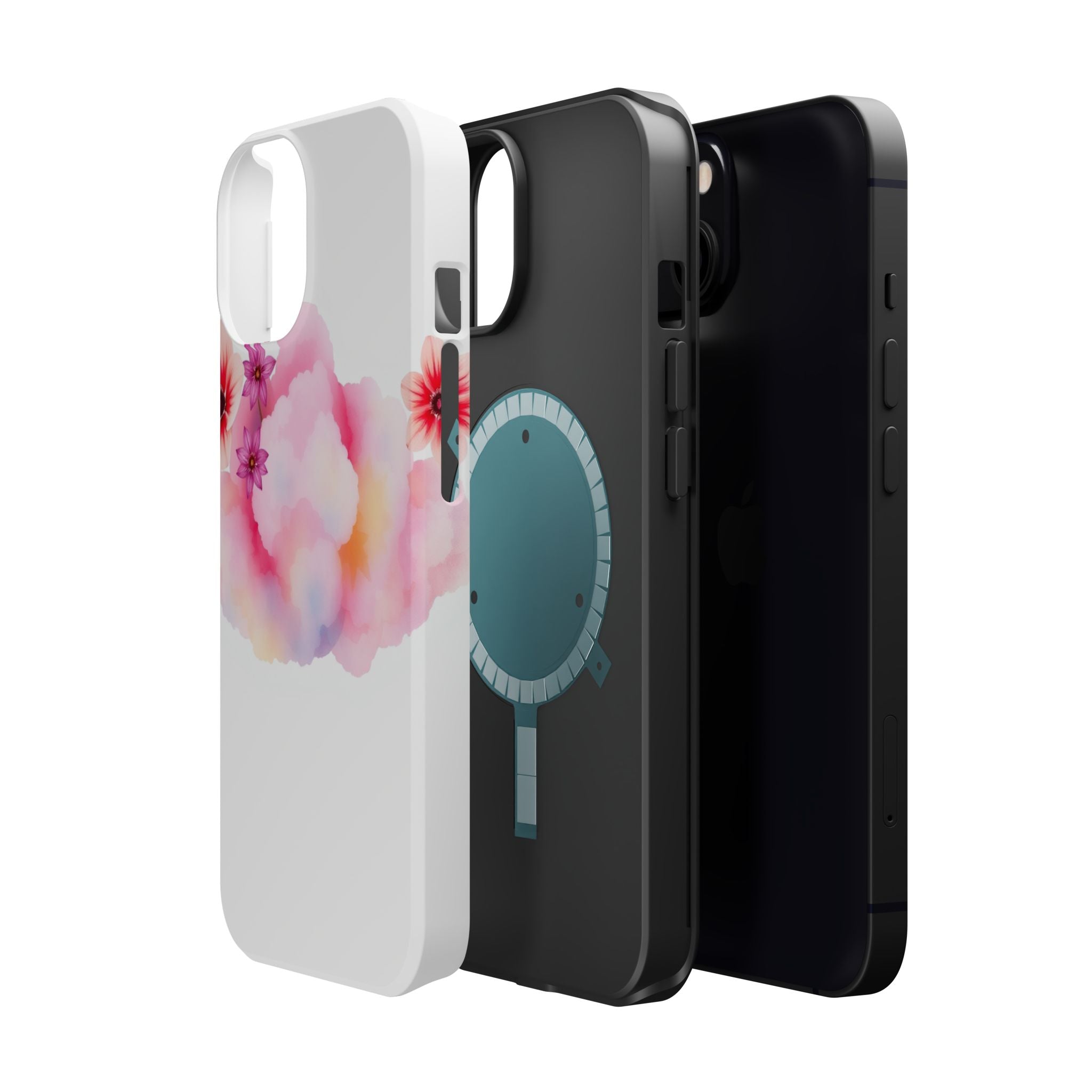 iPhone Pastel Floral Cloud Vibrant Watercolor Carry Case Slim Snap Case · iPhone