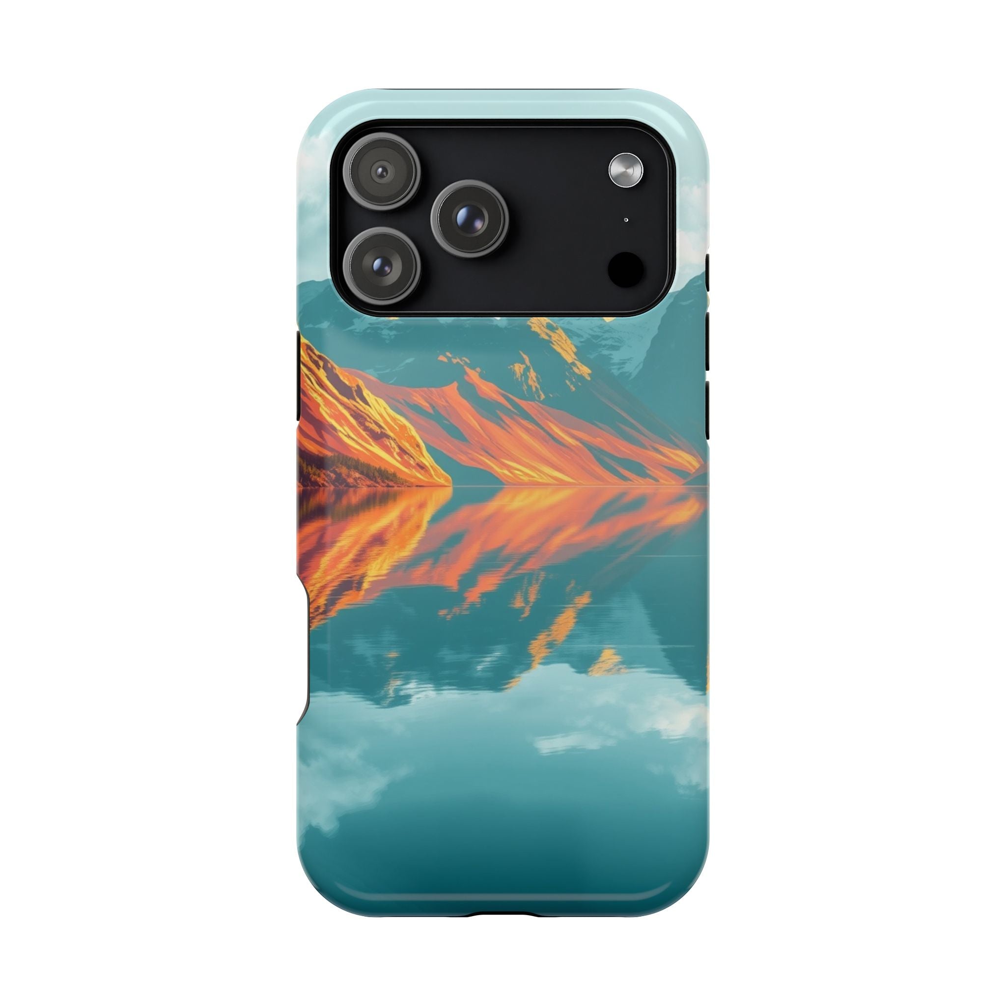 iPhone Fjord Reflection Gold Foil Luxury Slim Everyday iPhone Designer · iPhone