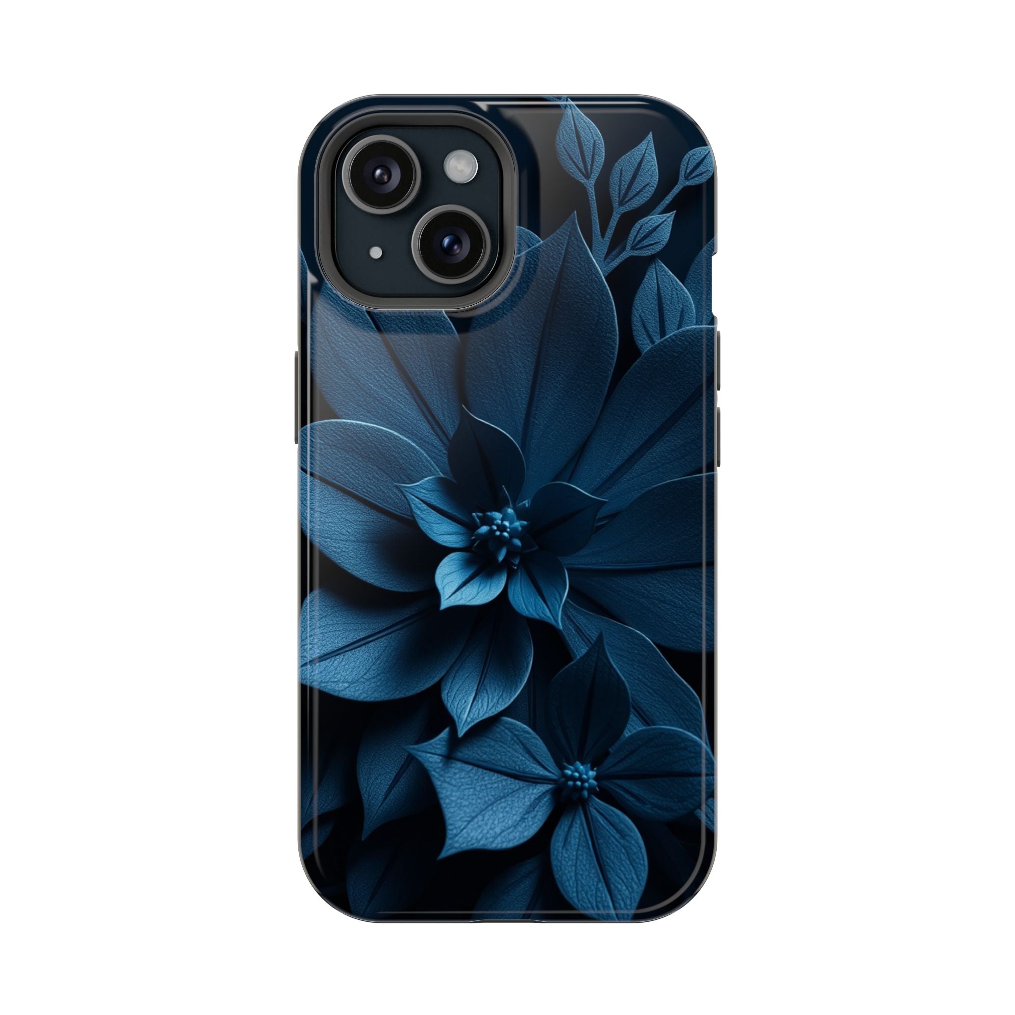 iPhone Midnight Blue And Silver Floral Dark Academia iPhone Slim · iPhone Case