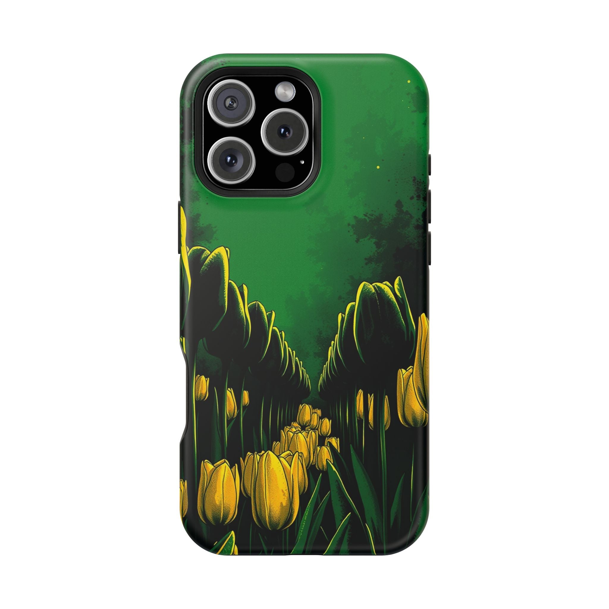 iPhone Tulip Row Emerald Green And Gold Slim Snap Case · iPhone Case