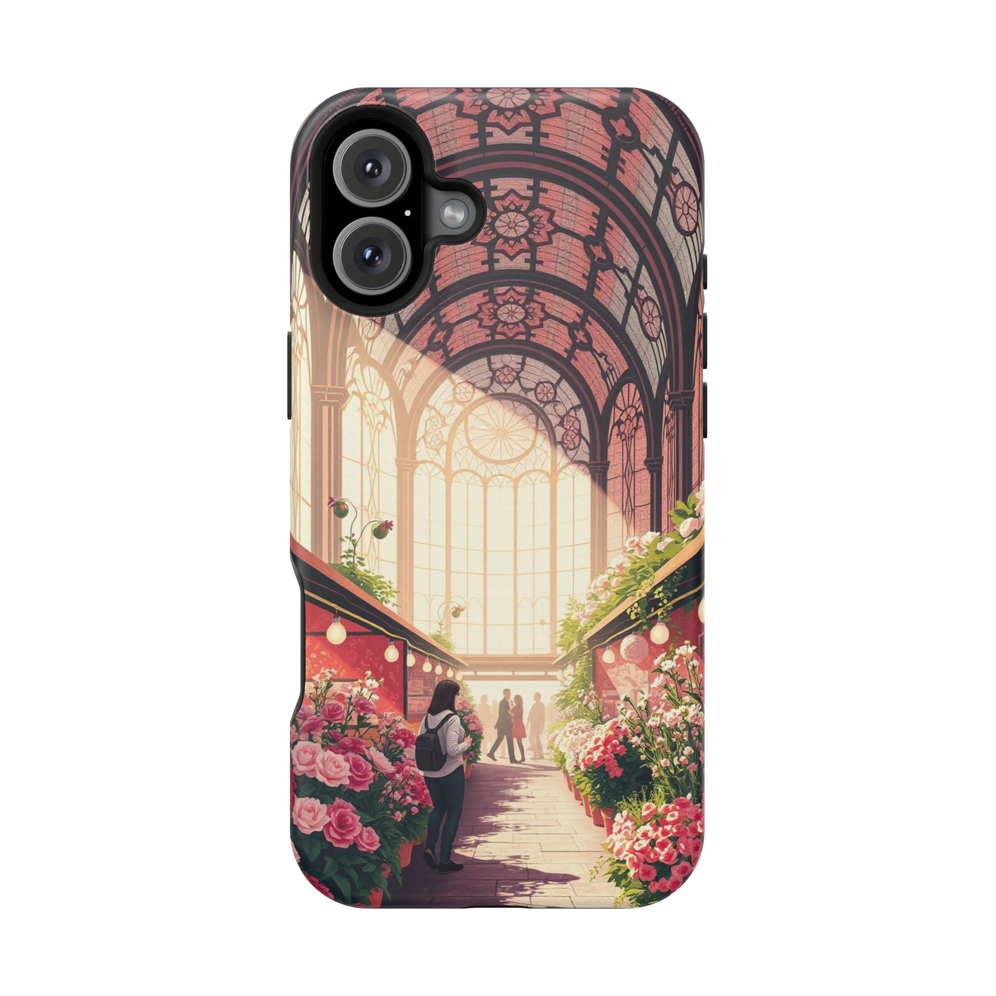 iPhone Flower Market Stained Glass Bold Modern Everyday Snap Case · iPhone Case