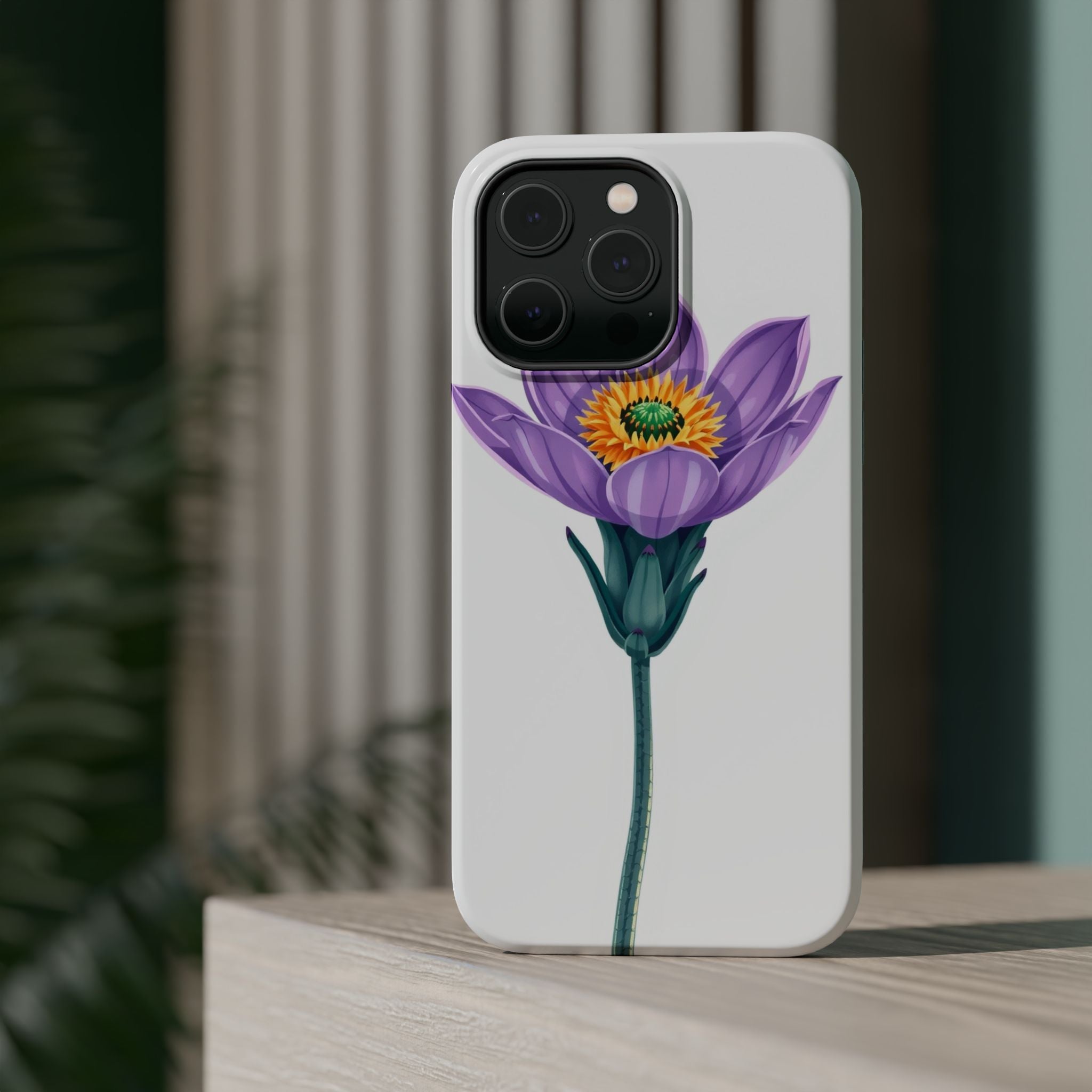 iPhone Indigo And Violet Desert Flower Slim Everyday Designer Case · iPhone Case