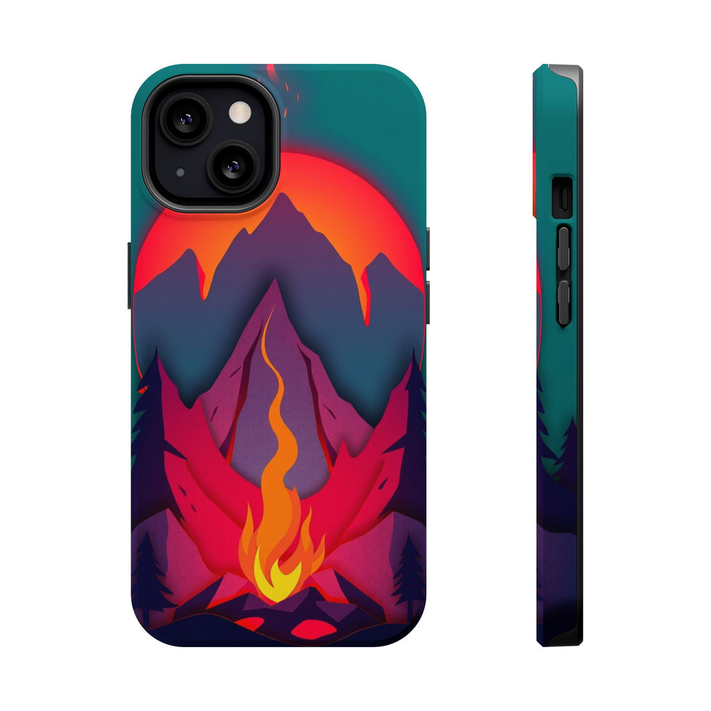 iPhone Cyan And Magenta Wildfire Glow Slim Everyday iPhone 12 Designer · iPhone