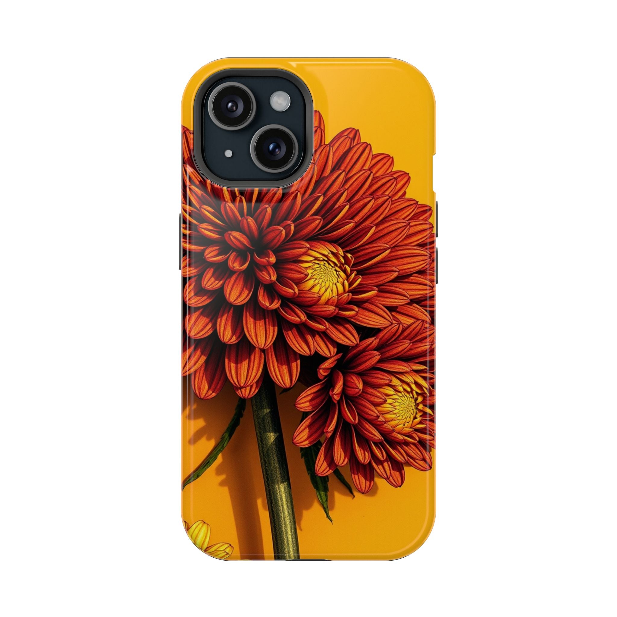 iPhone Mustard And Rust Ranunculus Stack Slim Everyday iPhone 14 · iPhone Case