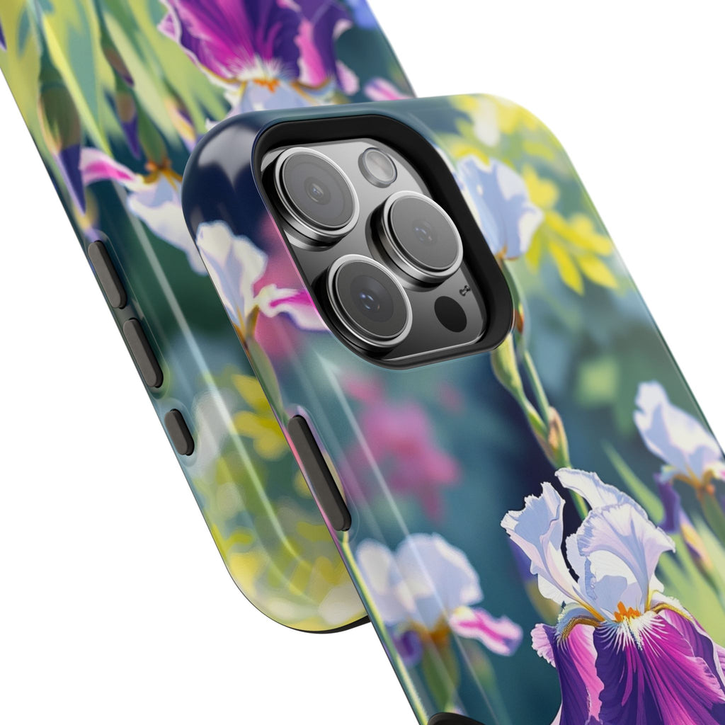 iPhone Vibrant Iris Garden Design Bold Modern Everyday Snap Case · iPhone Case