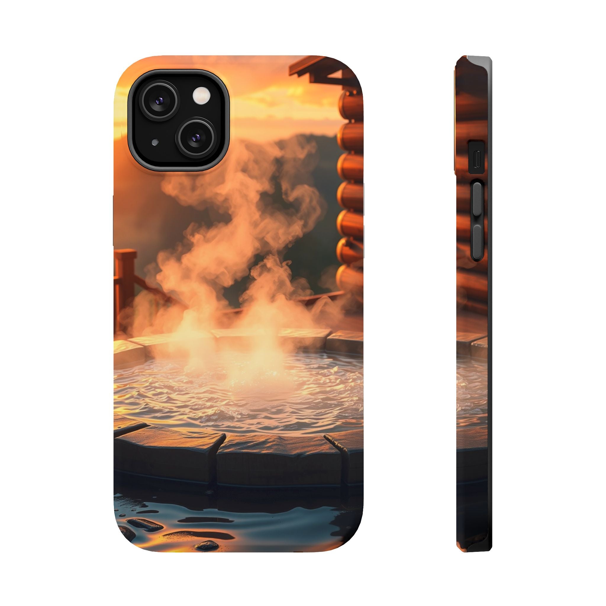 iPhone Hot Spring Steam Enchanted Art Slim Everyday Designer Case · iPhone Case