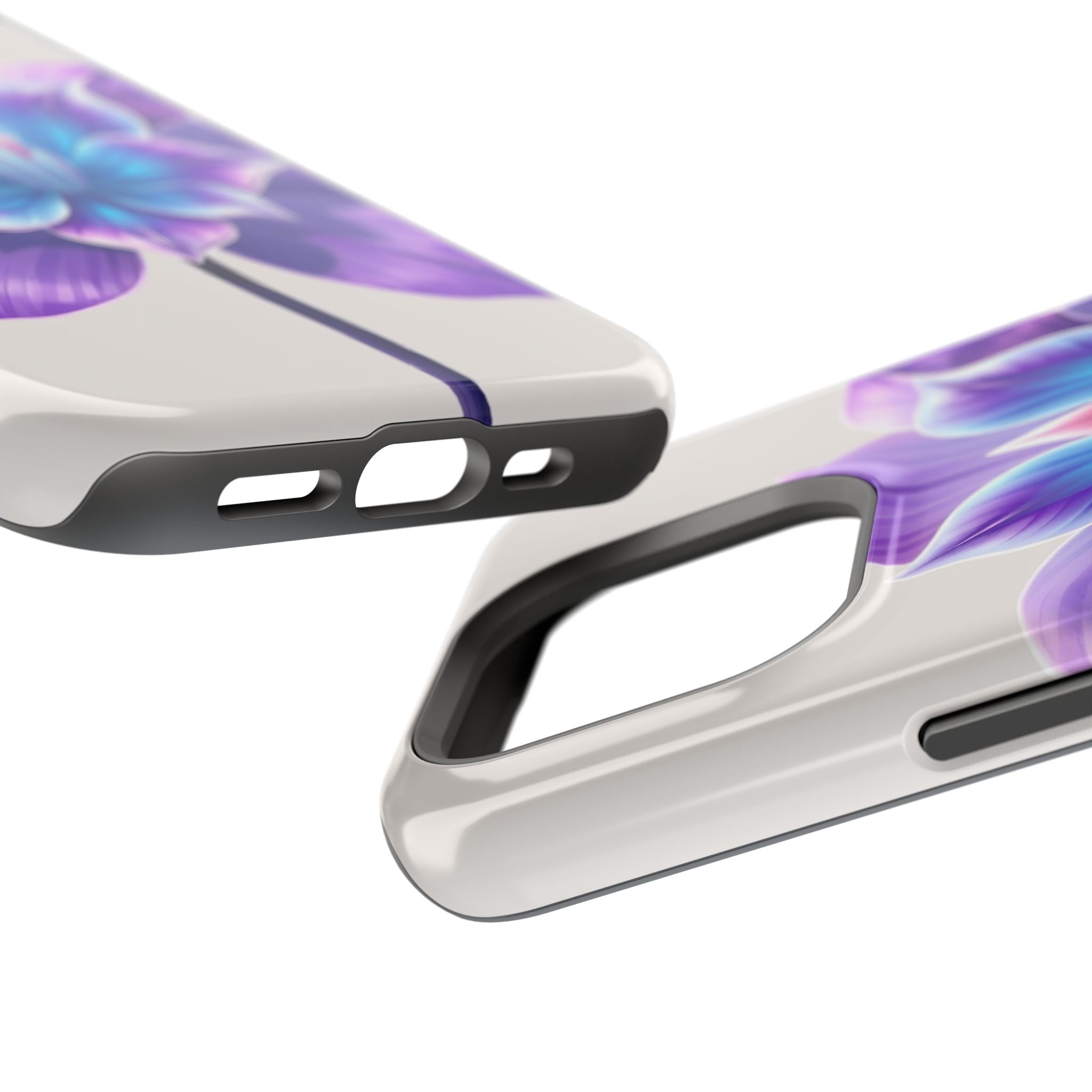 iPhone Dreamy Neon Floral Design 10 Slim Everyday Designer Case · iPhone Case