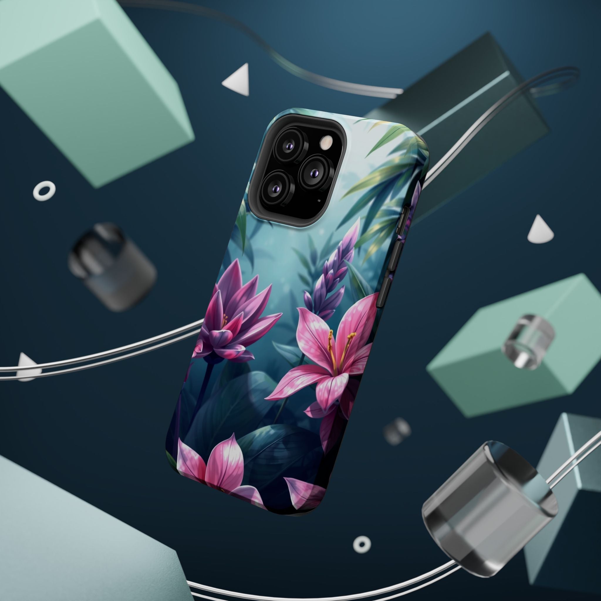 iPhone Indigo And Violet Jungle Floral Slim Everyday Designer Case · iPhone Case