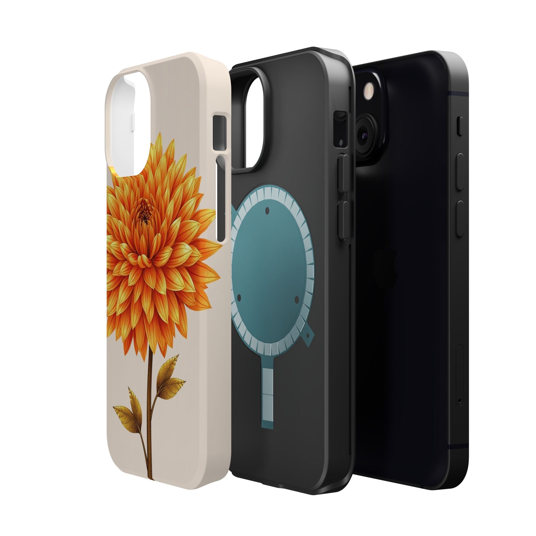 iPhone Chrysanthemum Classic Gold Foil Luxury Slim iPhone Everyday · iPhone Case