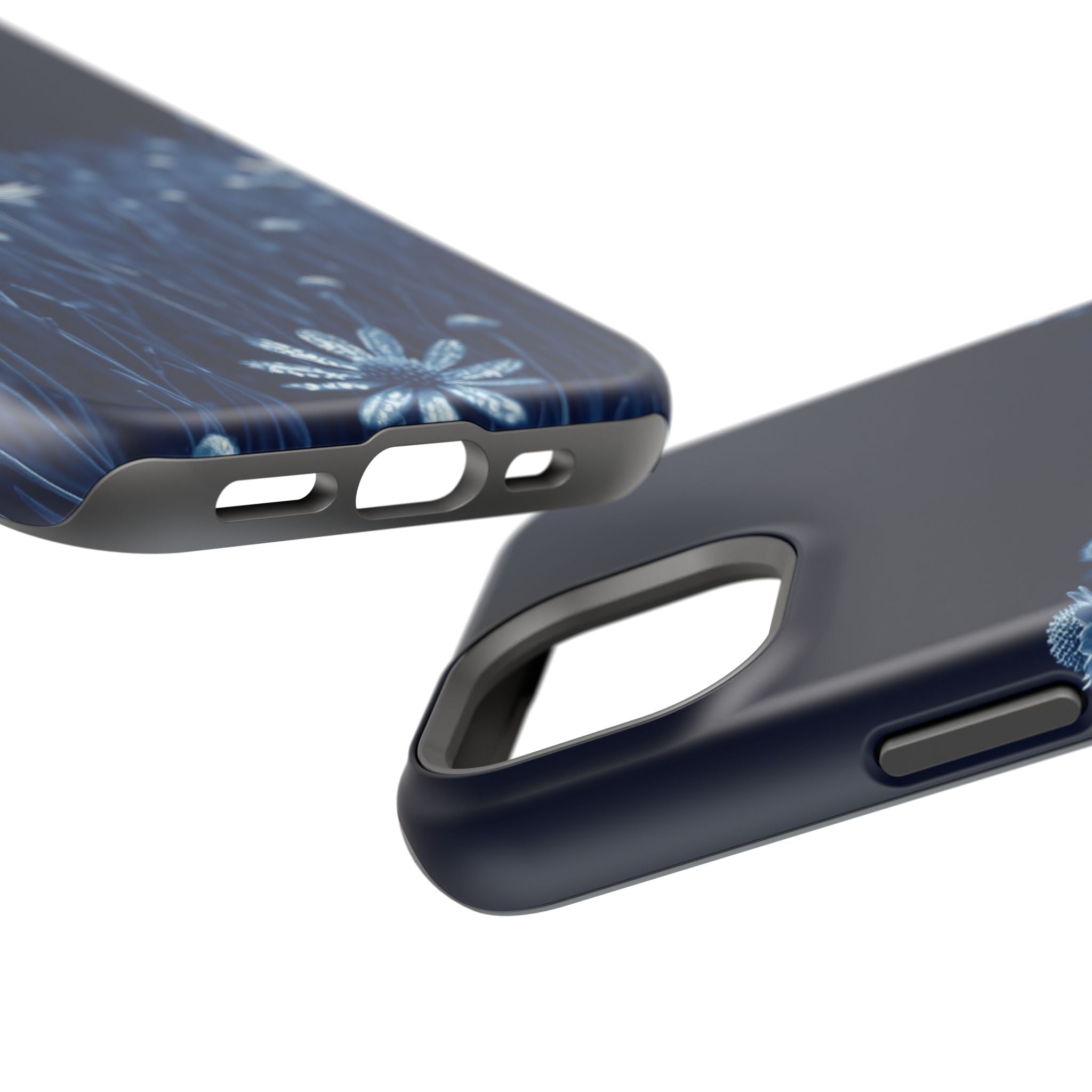 iPhone Midnight Blue And Silver Wildflower Field Clean iPhone Minimal · iPhone C