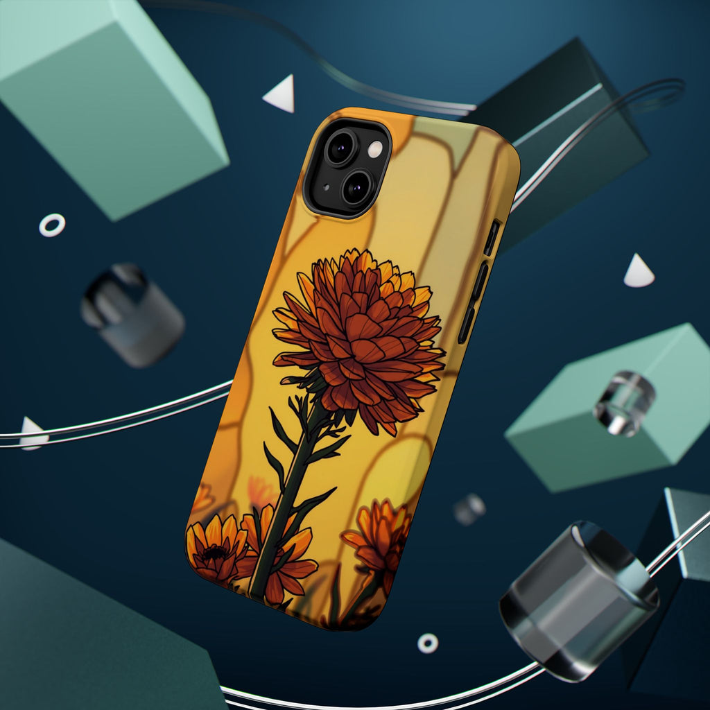 iPhone Sunset Amber And Peach Ranunculus Stack Soft iPhone Finish · iPhone Case