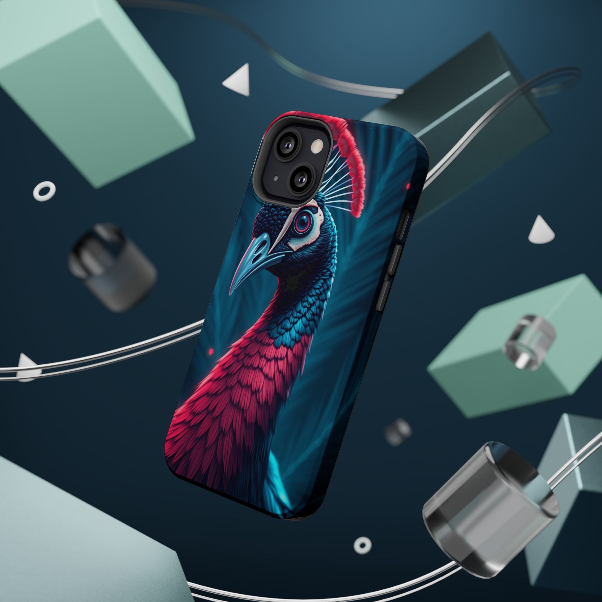iPhone Nouveau Peacock Electric Art Slim Everyday Designer Case · iPhone Case