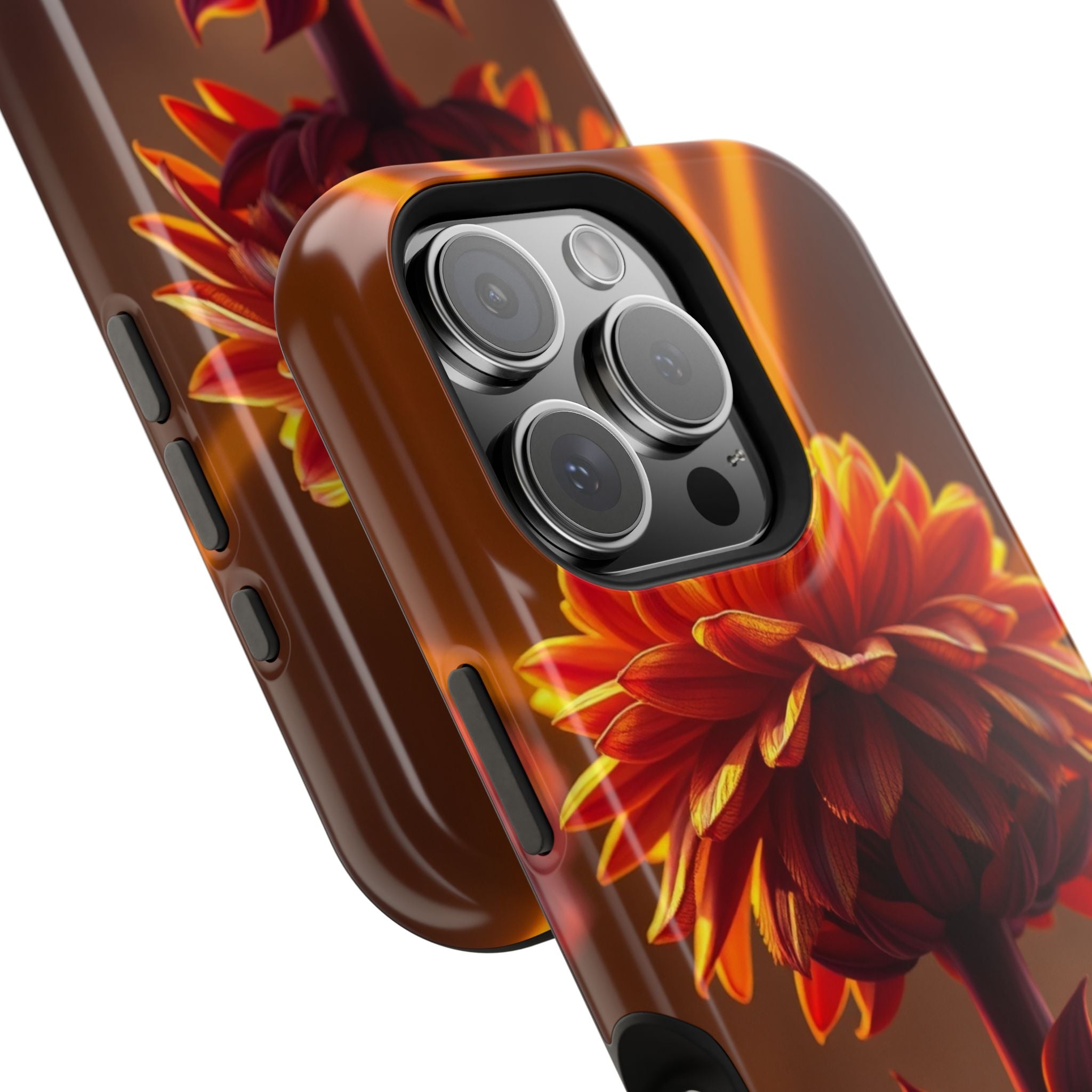 iPhone Mustard And Rust Ranunculus Stack Slim Everyday iPhone Designer · iPhone