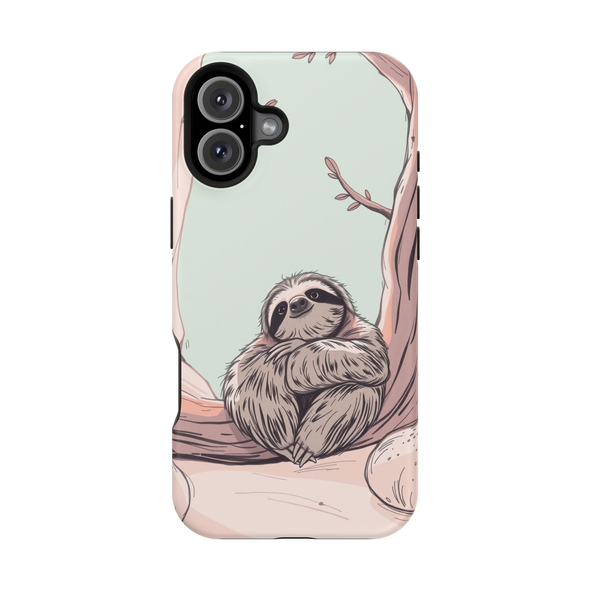 iPhone Cozy Sloth Mode Hand-Drawn Sketch Slim Everyday Designer Case · iPhone Ca