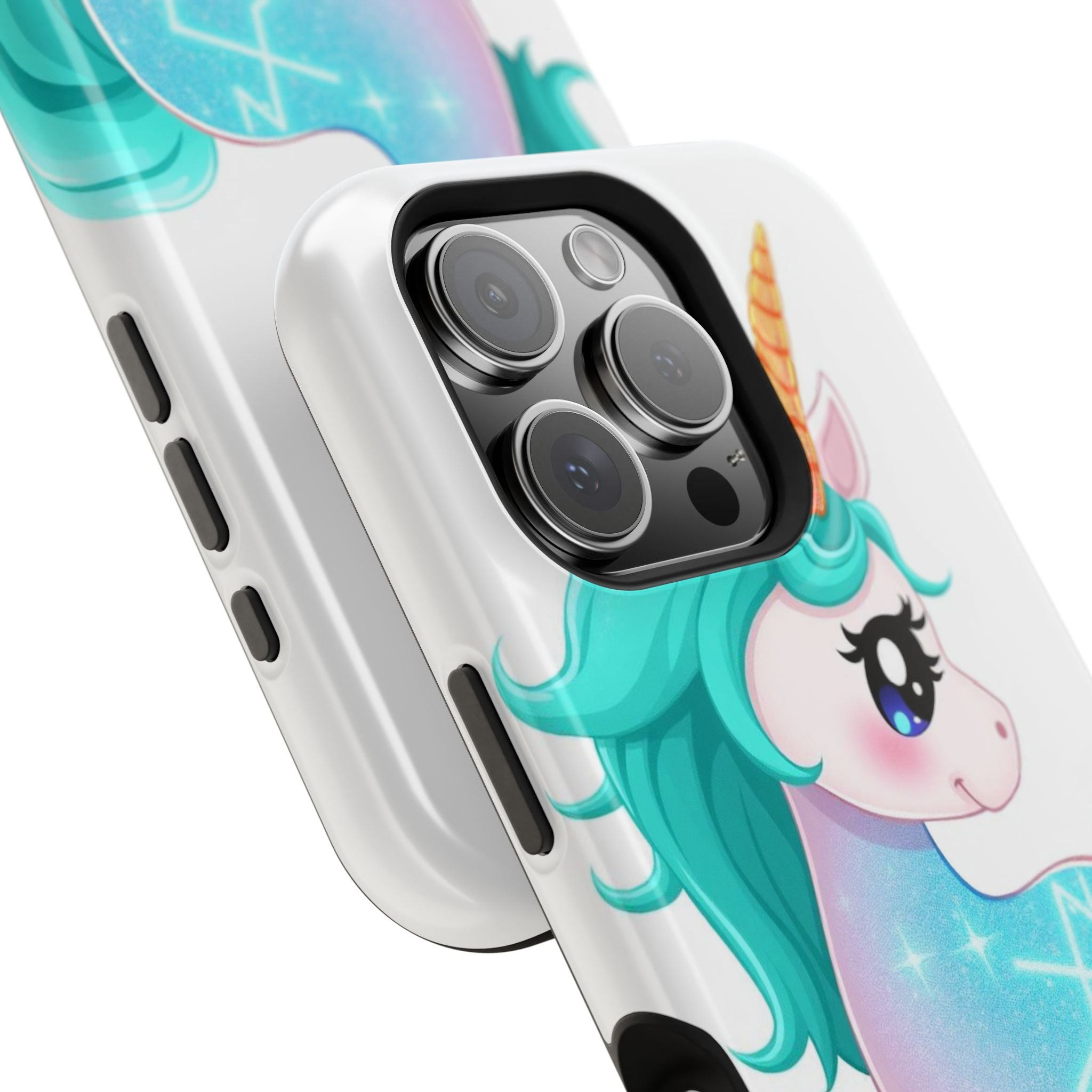iPhone Turquoise Sparkle Unicorn Kids Fun iPhone Phone Case Gift · iPhone Case