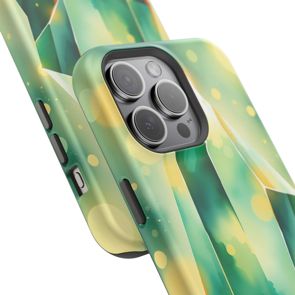 iPhone Emerald Green And Gold Crystal Prism Slim iPhone Everyday · iPhone Case