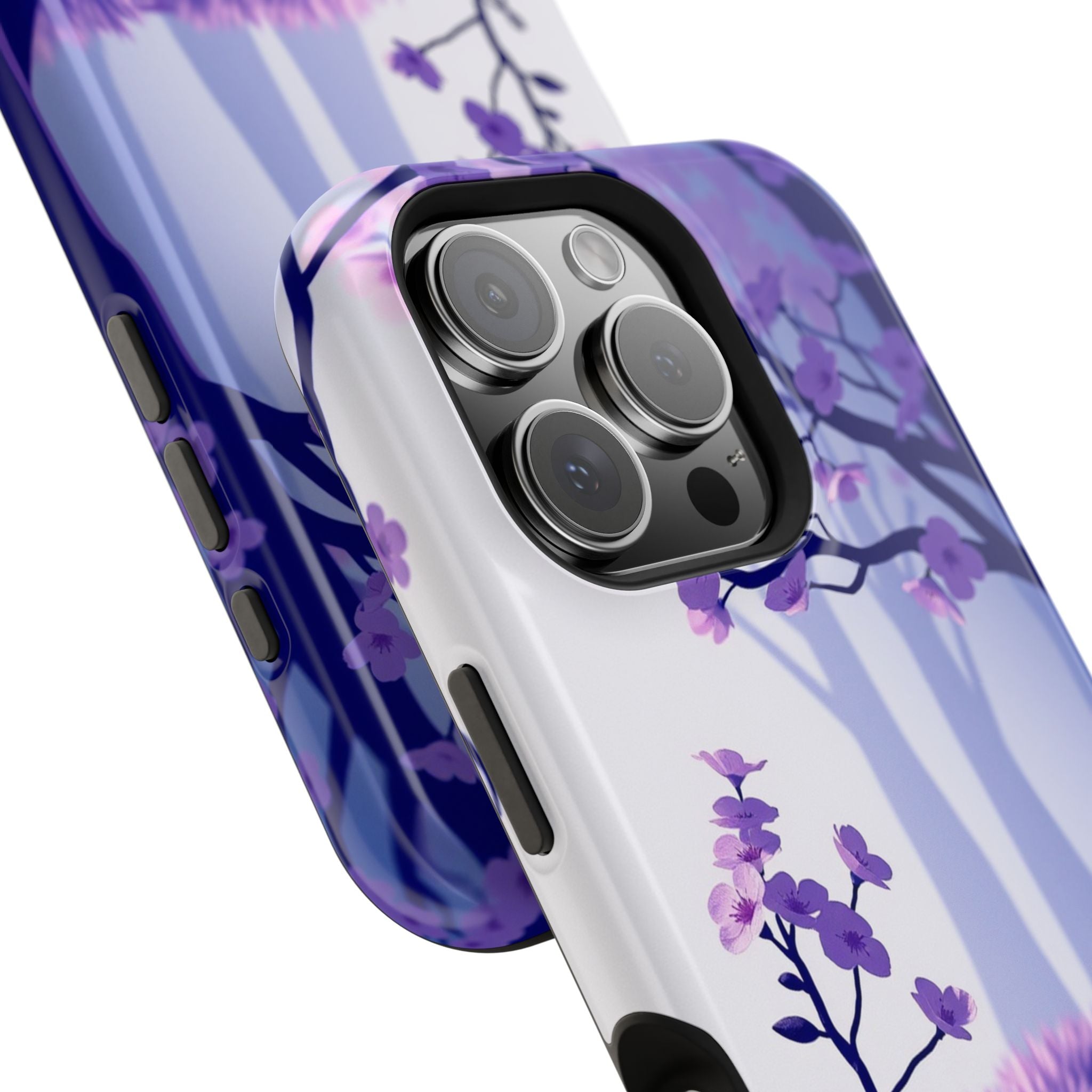 iPhone Blossom Trail Paper Cut Art Bold Modern Everyday Snap Case · iPhone Case