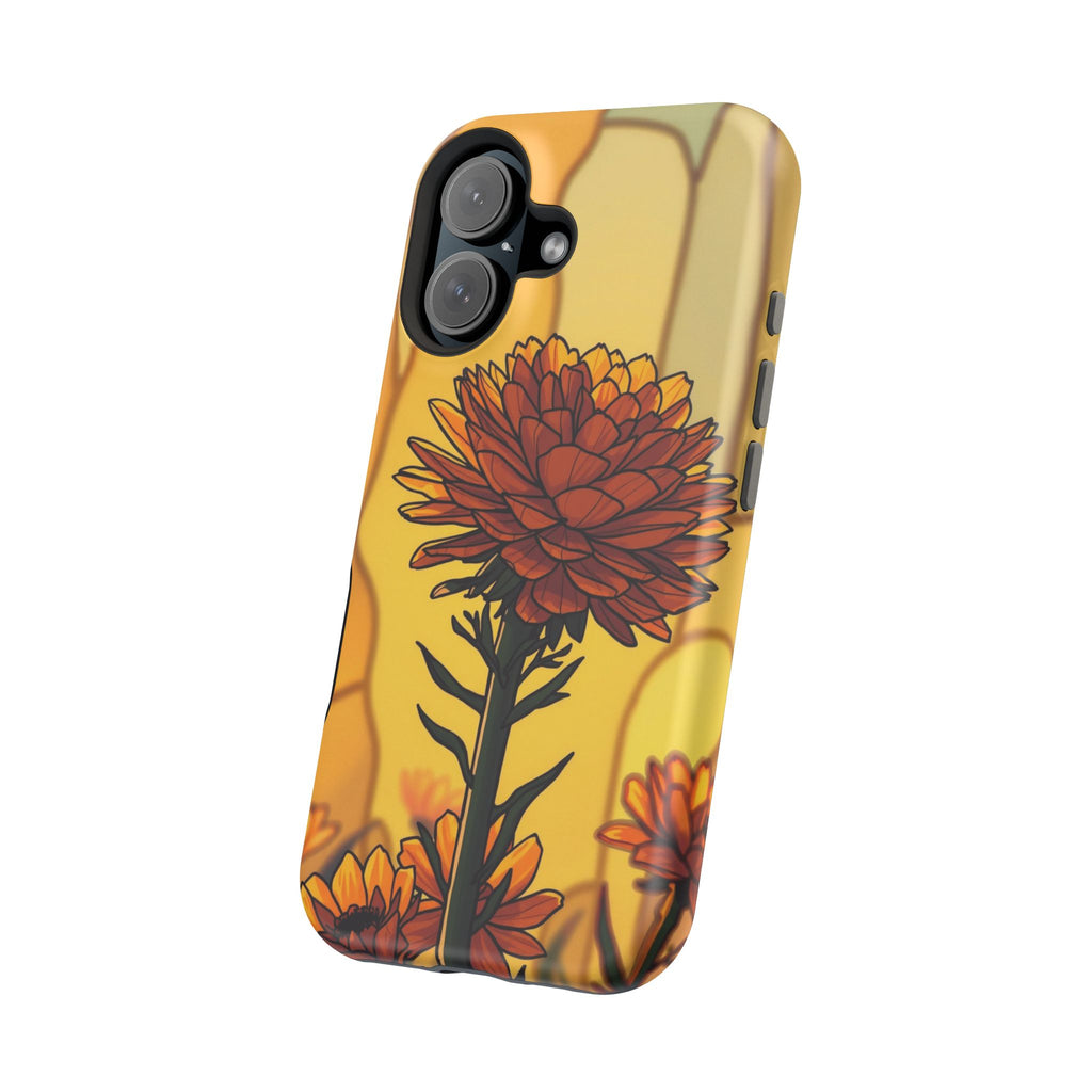 iPhone Sunset Amber And Peach Ranunculus Stack Soft iPhone Finish · iPhone Case