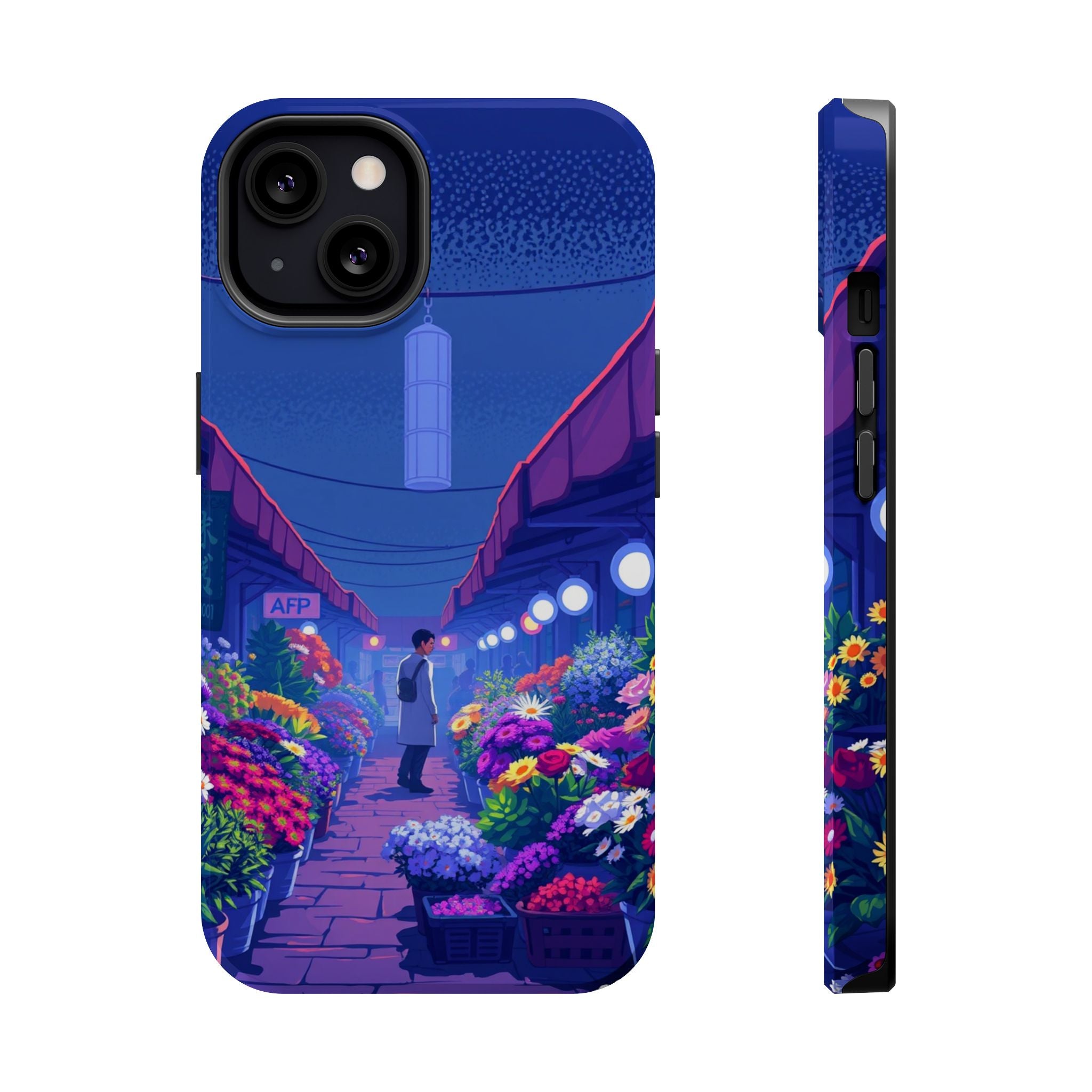 iPhone Flower Market Electric Art Bold Modern Everyday Snap Case · iPhone Case