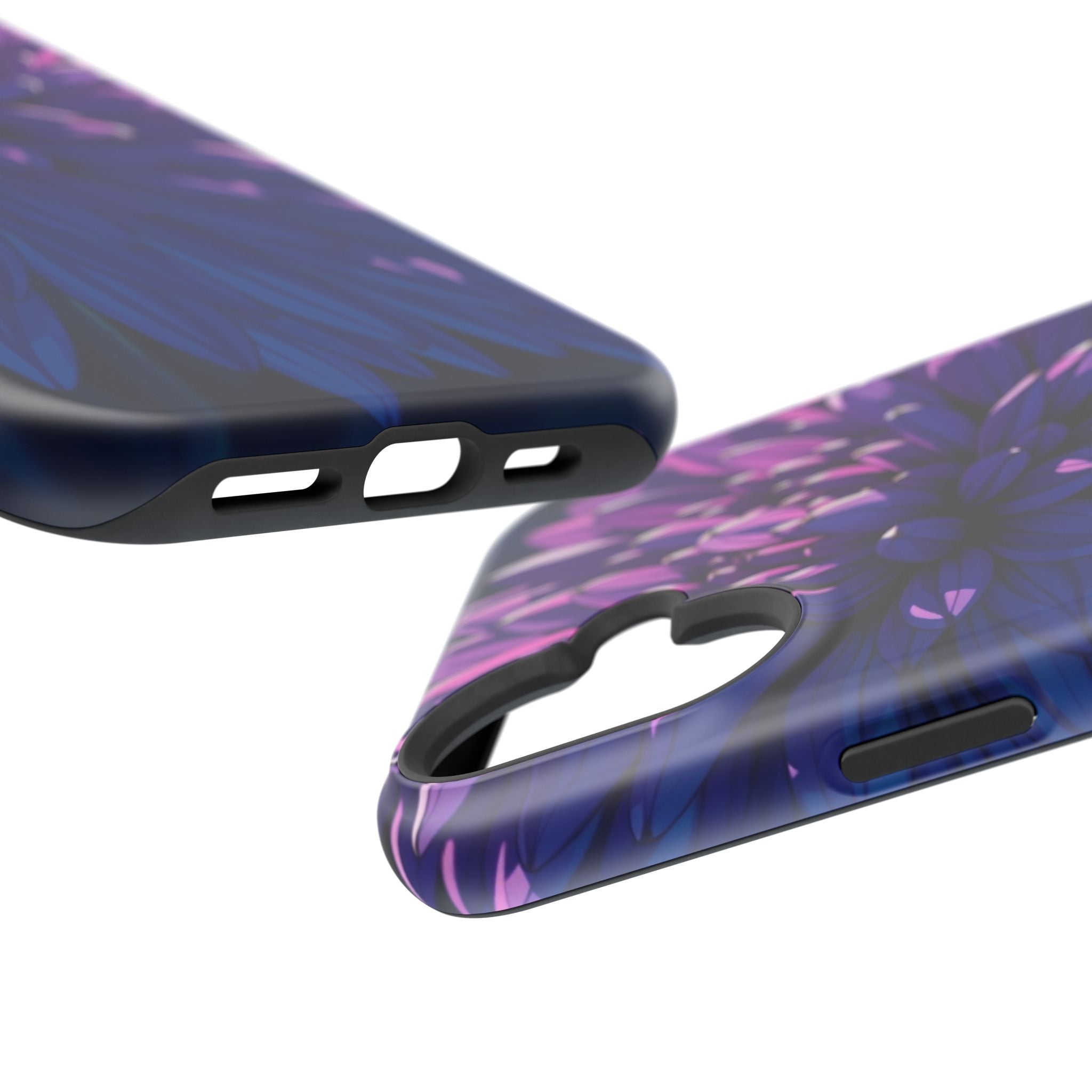 iPhone Indigo And Violet Chrysanthemum Classic Soft iPhone Finish · iPhone Case