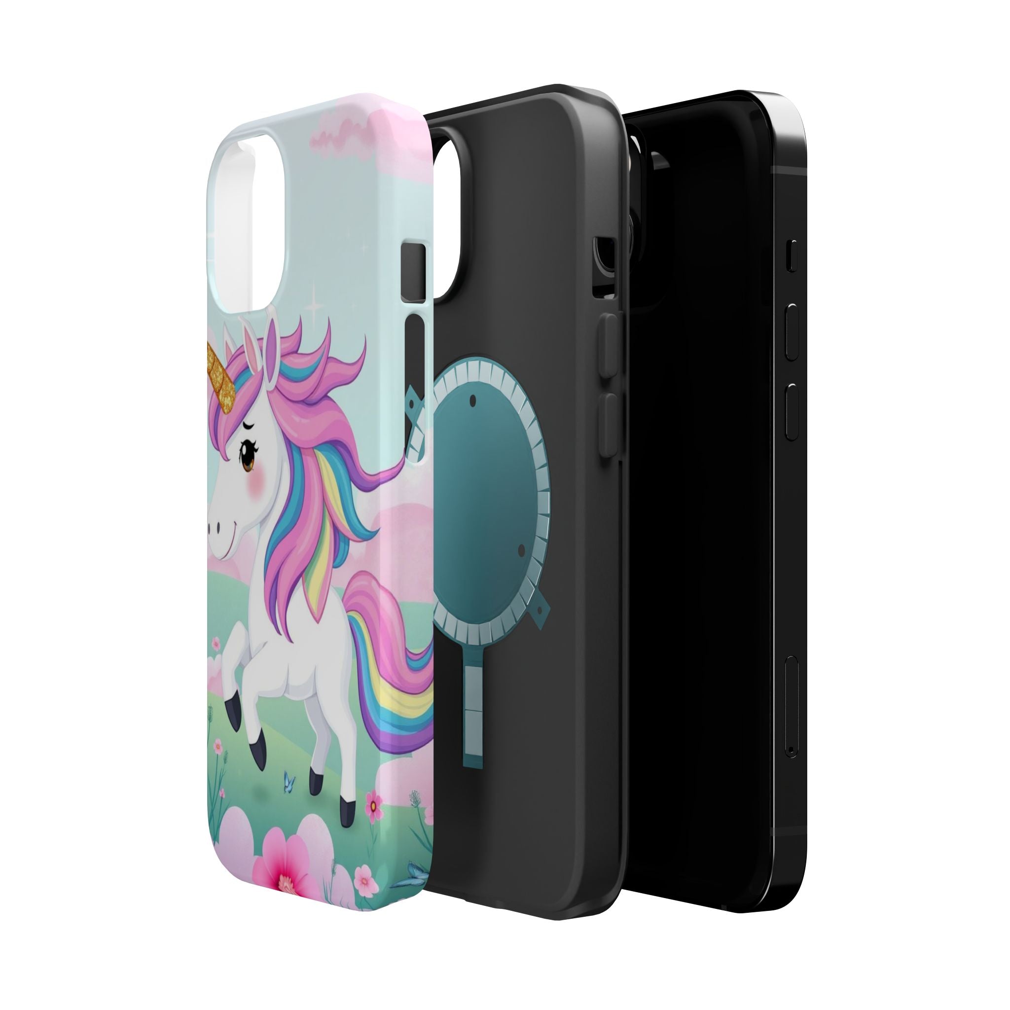 iPhone Rainbow Unicorn Kids Fun Soft iPhone Phone Case Gift Finish · iPhone Case