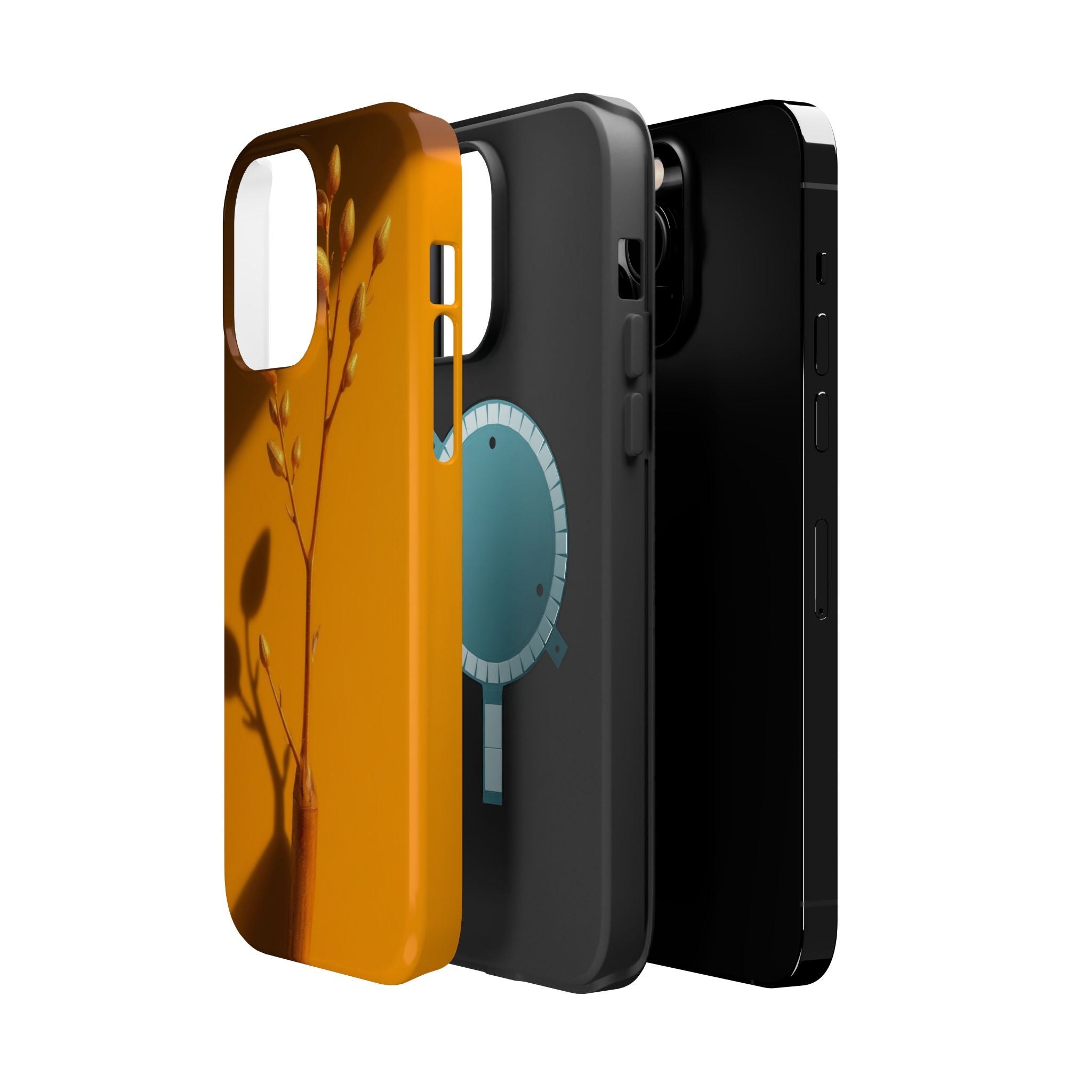 iPhone Mustard And Rust Minimalist Stem Slim Everyday iPhone Designer · iPhone C