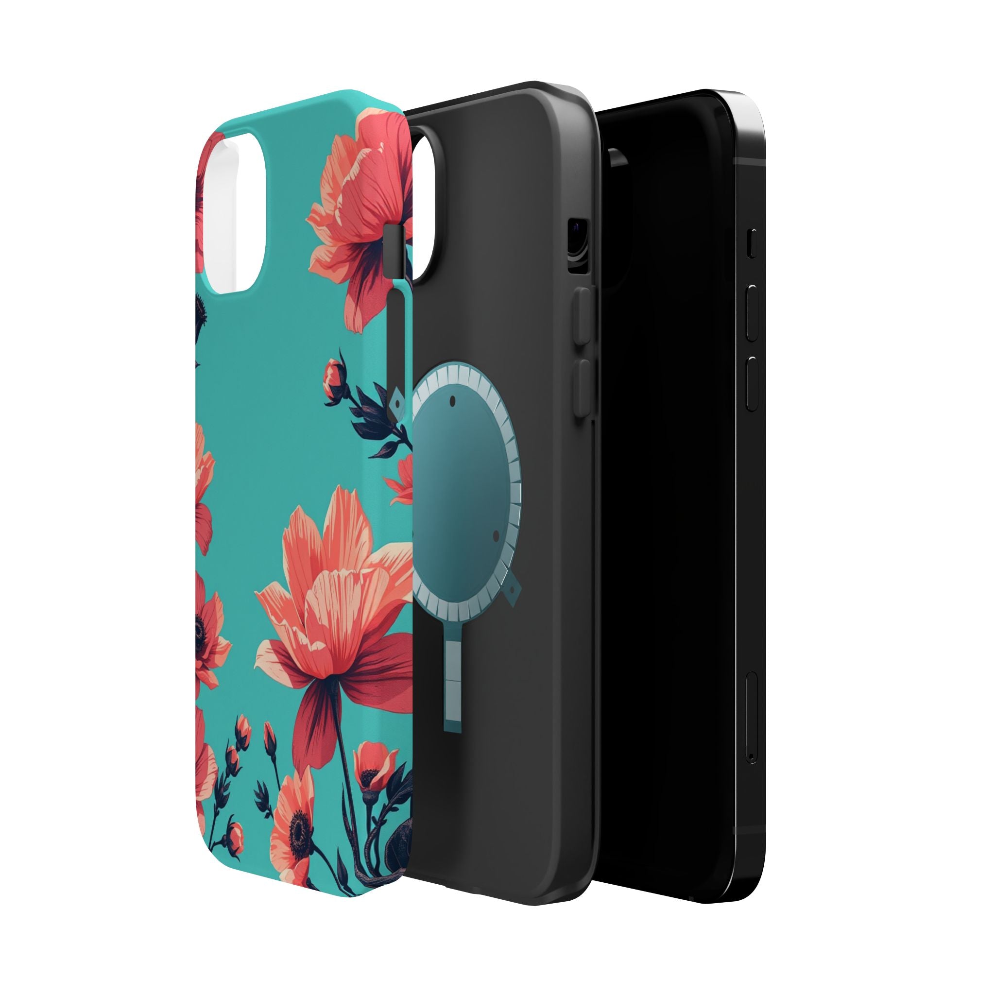 iPhone Floral Ink Wash Electric Art Slim Everyday Designer Case · iPhone Case