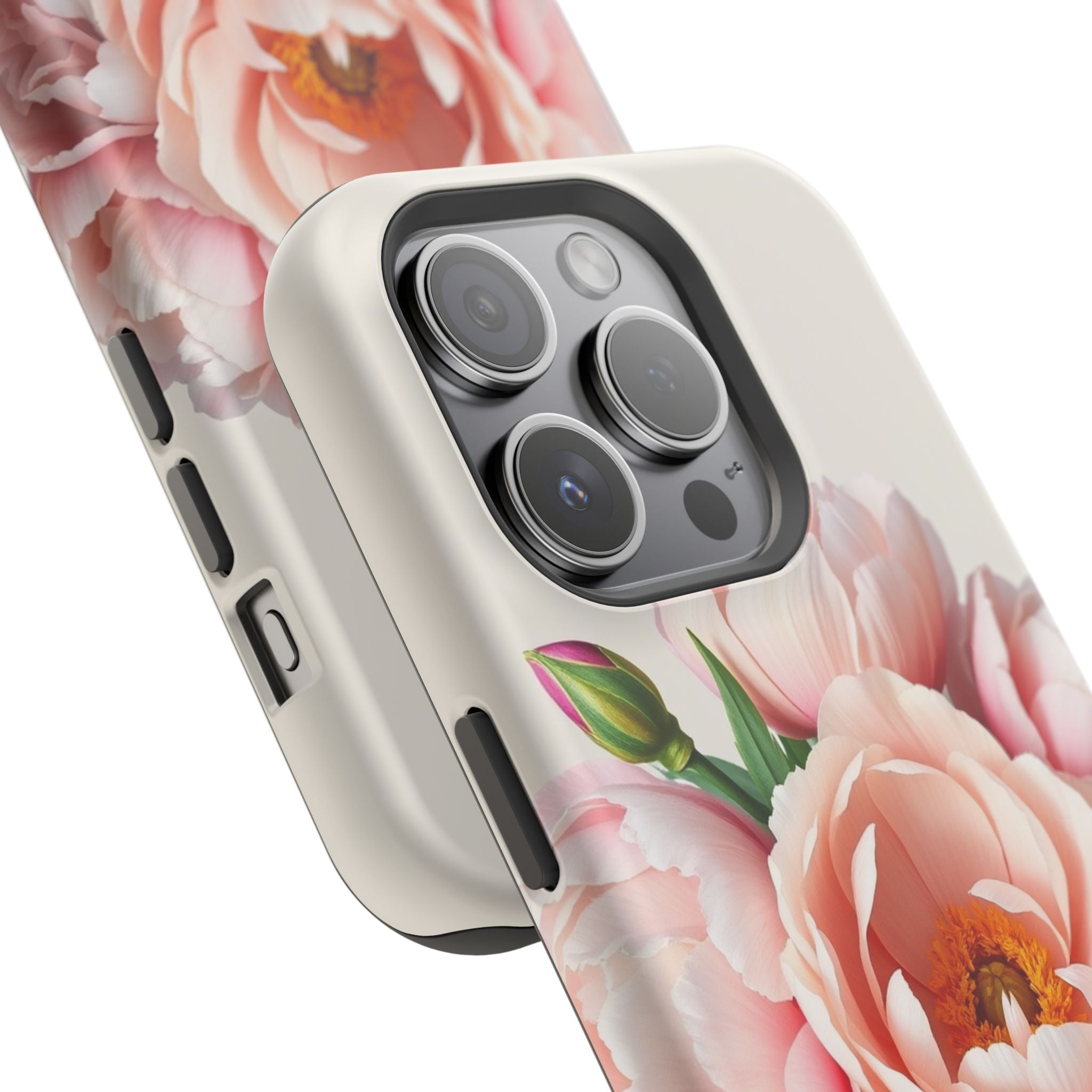 iPhone Serene Peony Bouquet Design Bold Modern Everyday Snap Case · iPhone Case