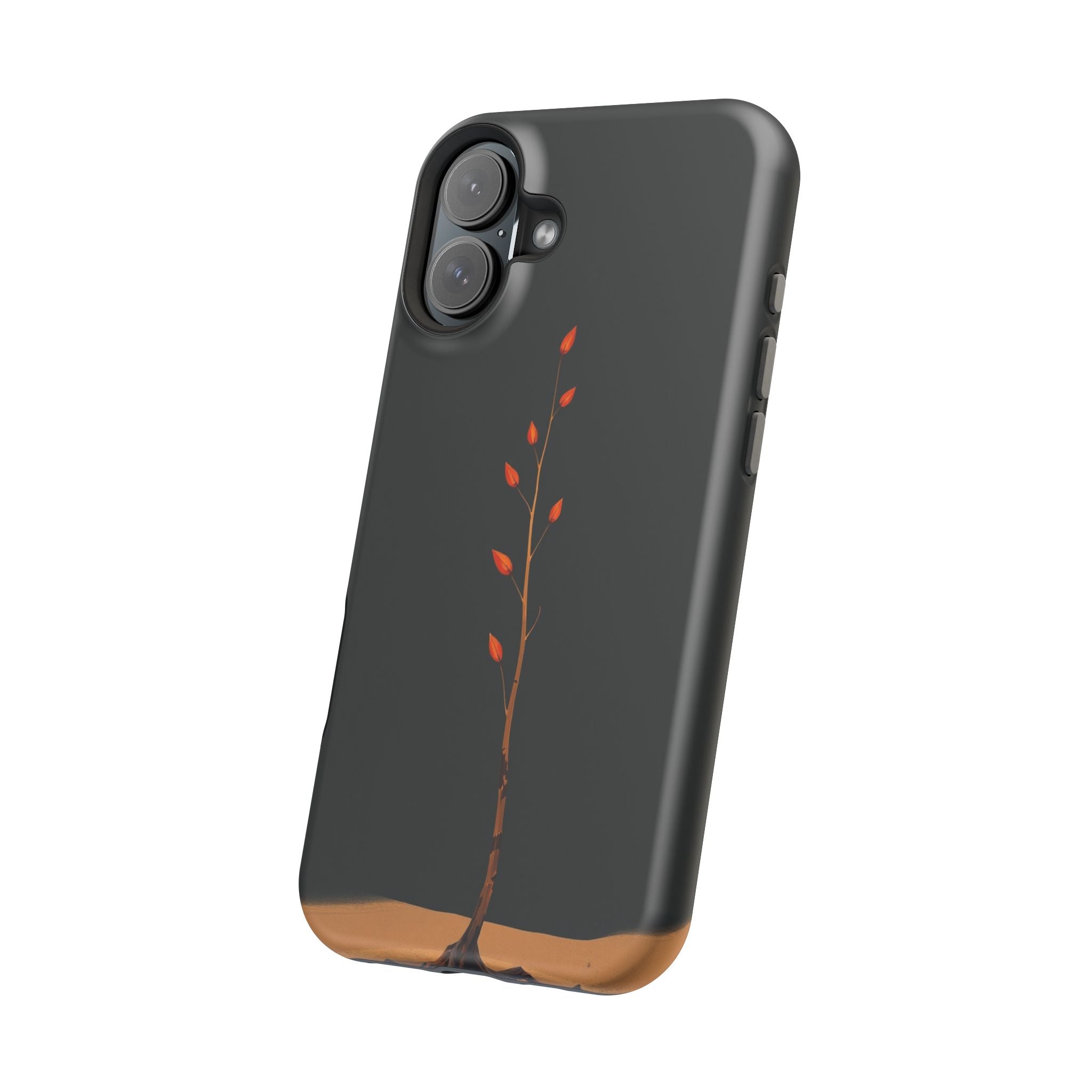 iPhone Burnt Orange And Sand Minimalist Stem Slim iPhone Everyday · iPhone Case