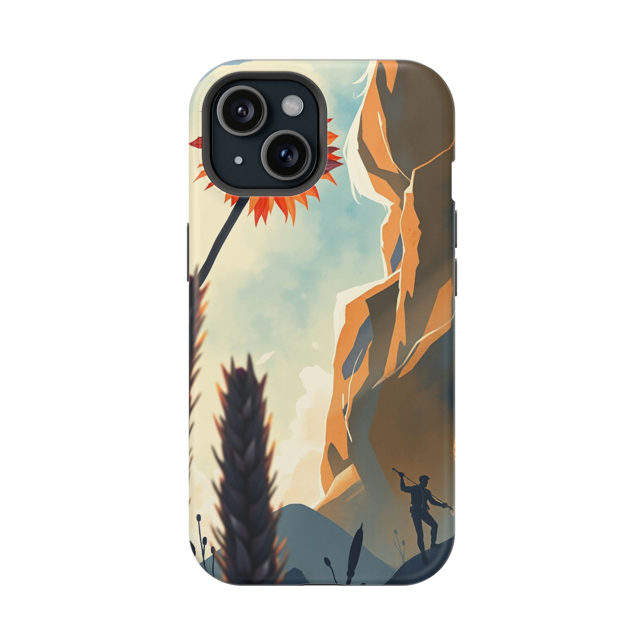 iPhone Bud Burst Vibrant Watercolor Artistic Everyday Cas Slim Snap Case · iPhon
