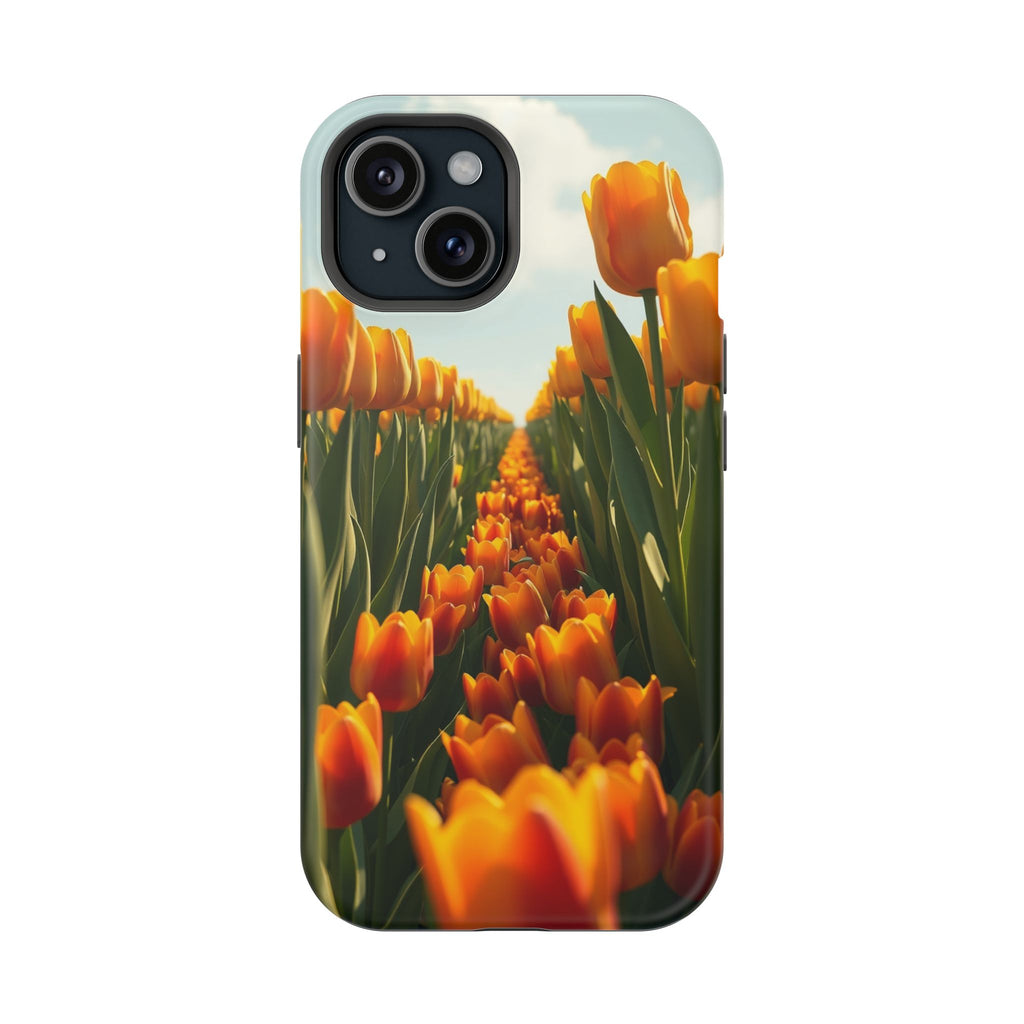 iPhone Tulip Row Radiant Design Slim Everyday Designer Case · iPhone Case