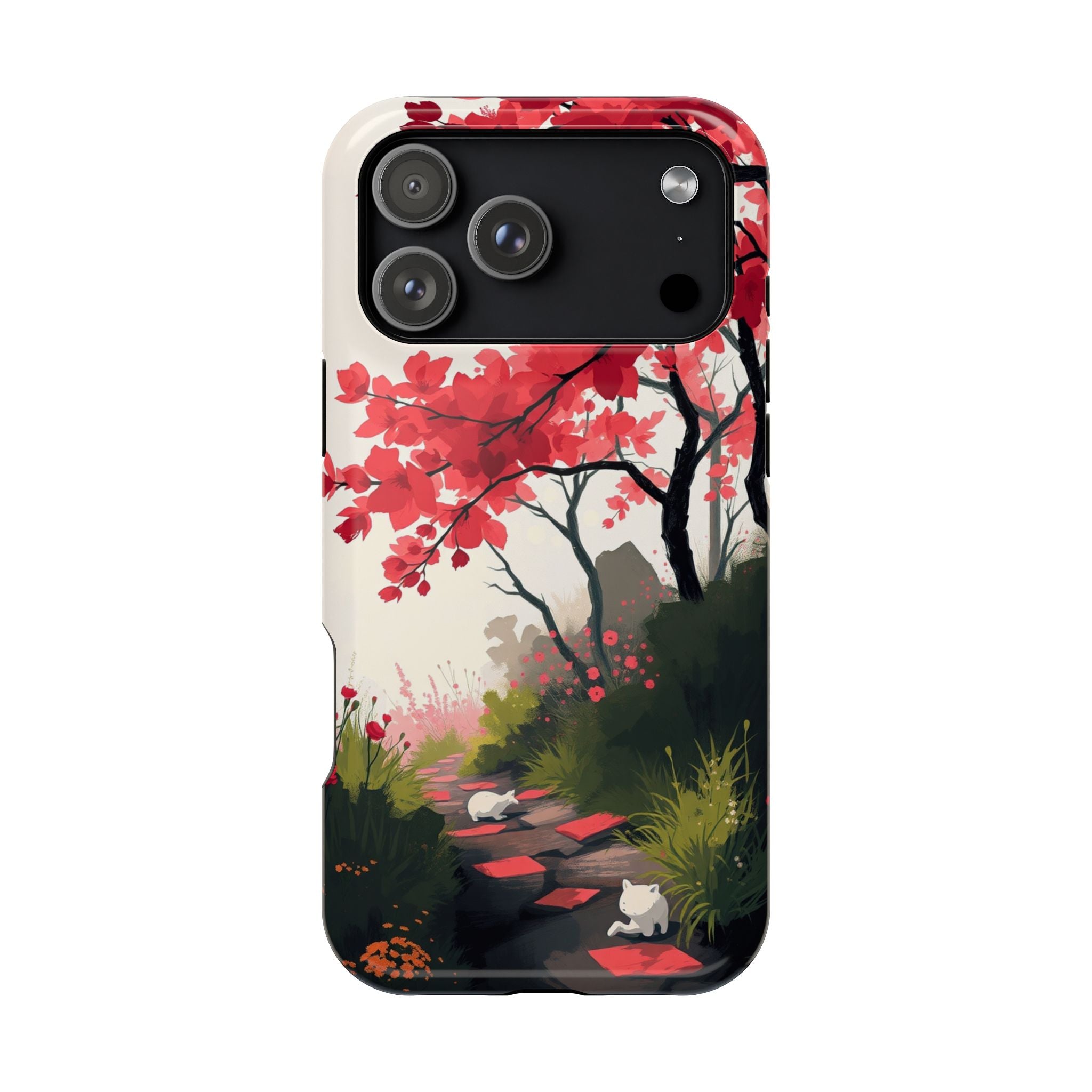 iPhone Blossom Trail Oil Painting Impressionist Soft iPhone Finish · iPhone Case