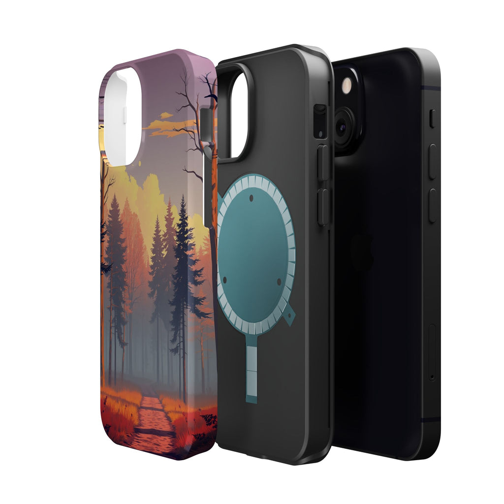 iPhone Vibrant Misty Forest Path Design Slim Everyday iPhone Designer · iPhone C