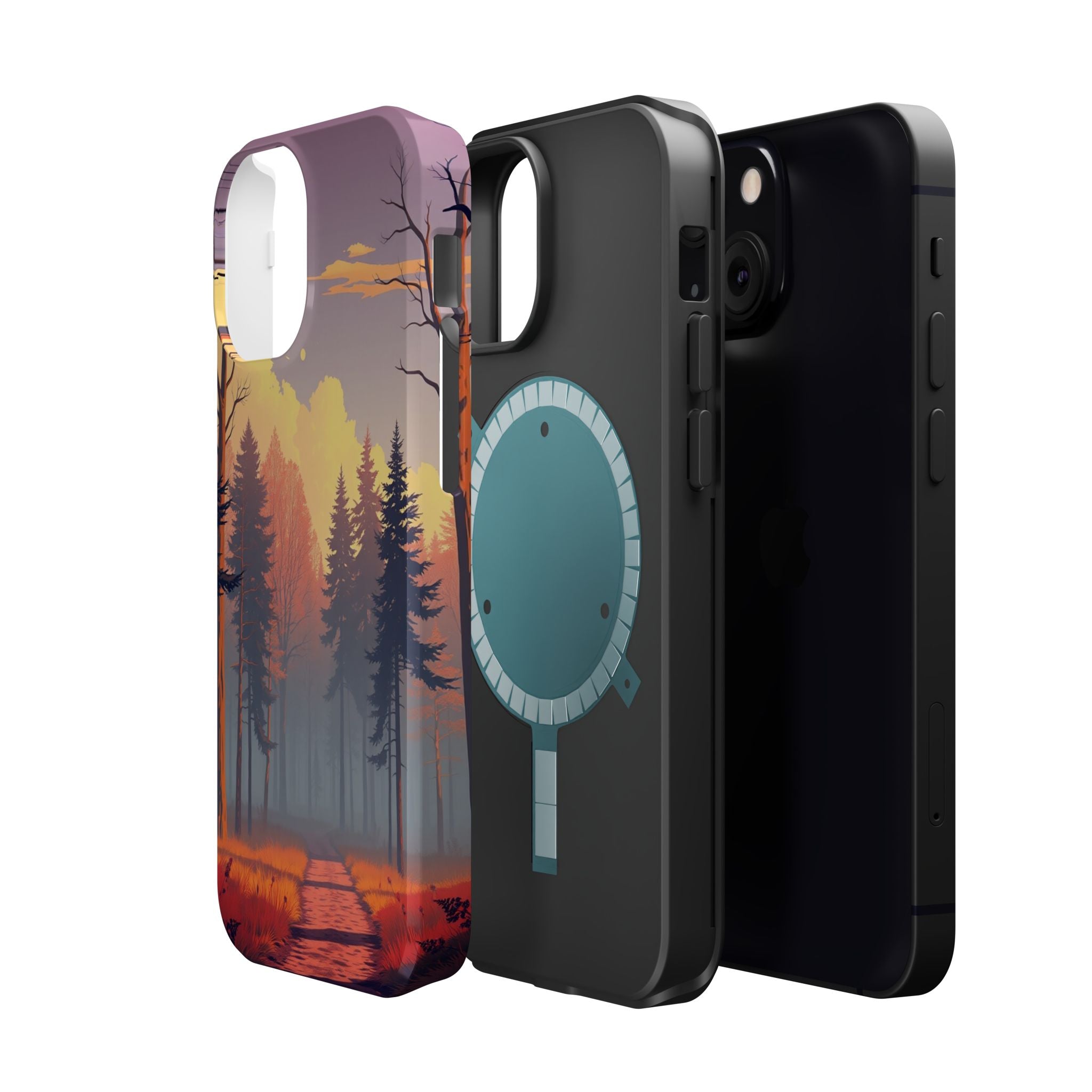 iPhone Vibrant Misty Forest Path Design Slim Everyday iPhone Designer · iPhone C