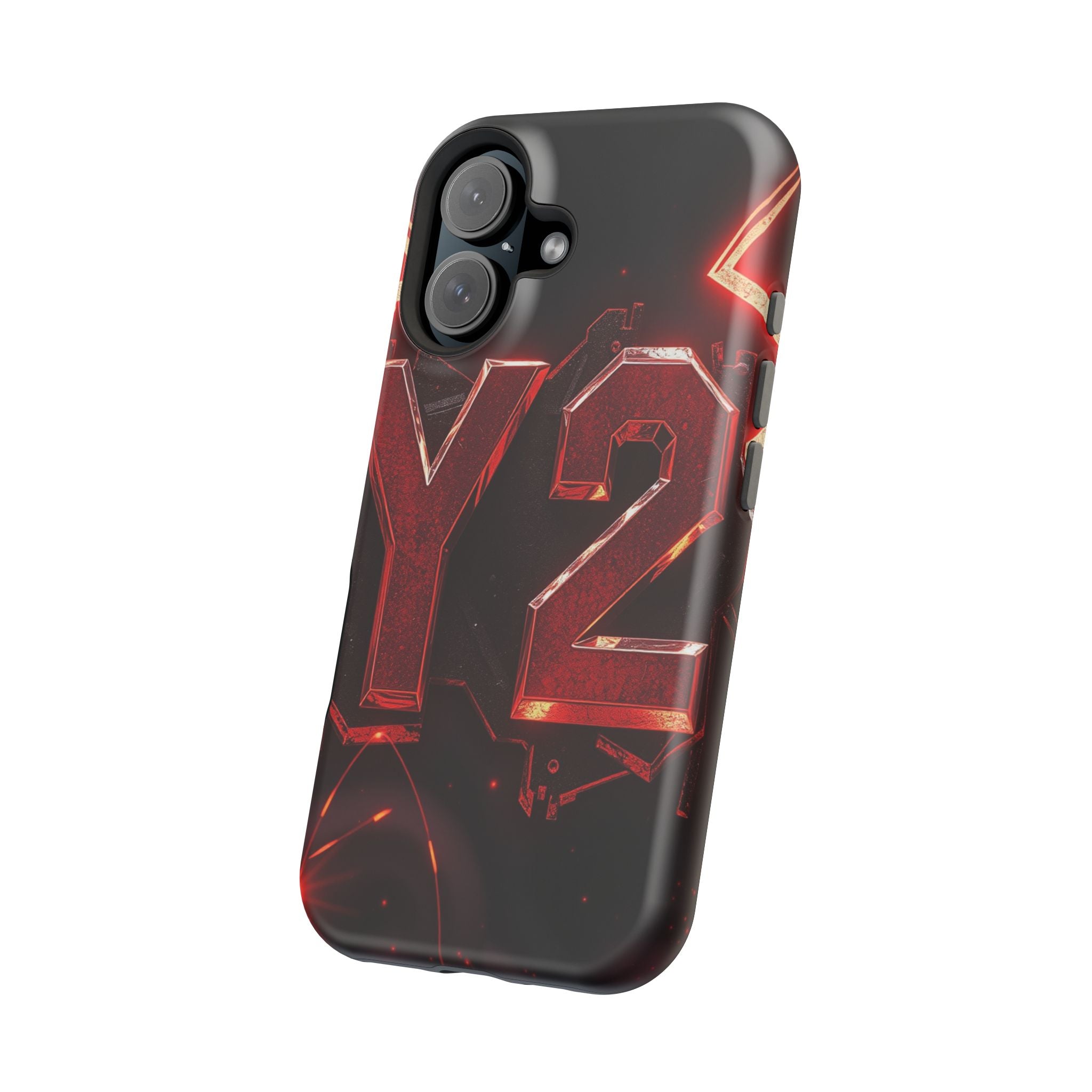 iPhone Y2K Holographic Bold Art Slim Everyday Designer Case · iPhone Case