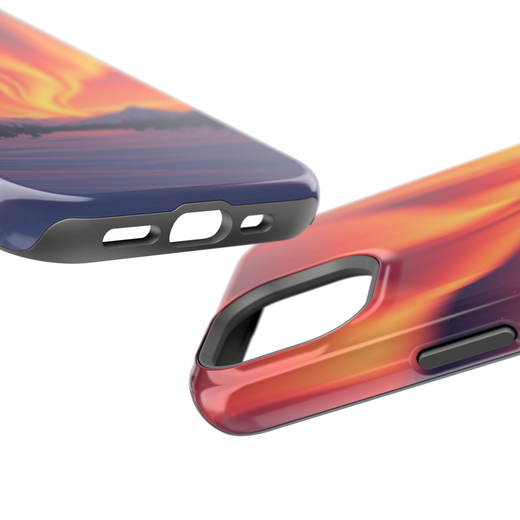 iPhone Sunset Amber And Peach Northern Lights Slim iPhone Everyday · iPhone Case