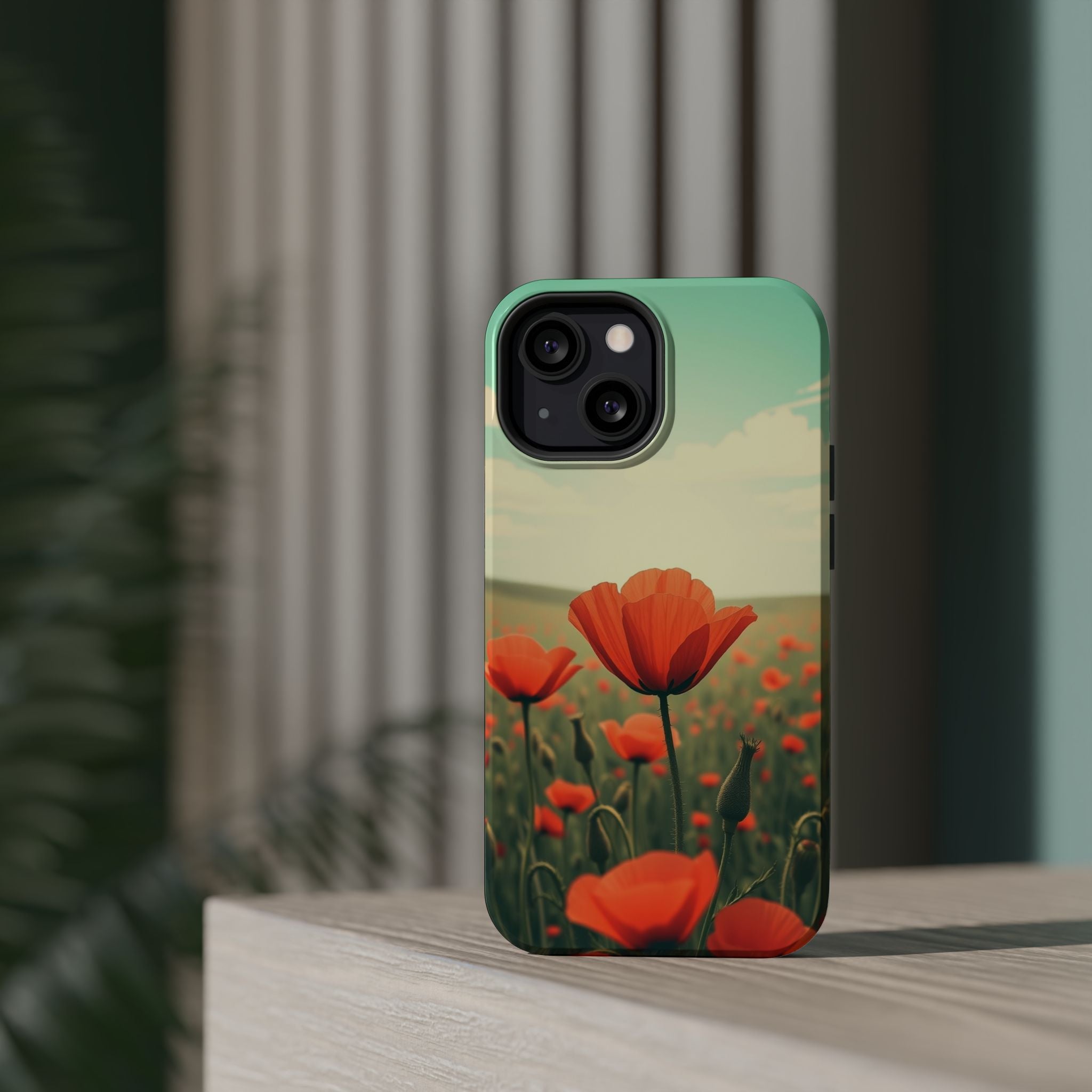 iPhone Radiant Poppy Field Design Bold Modern Everyday Snap Case · iPhone Case