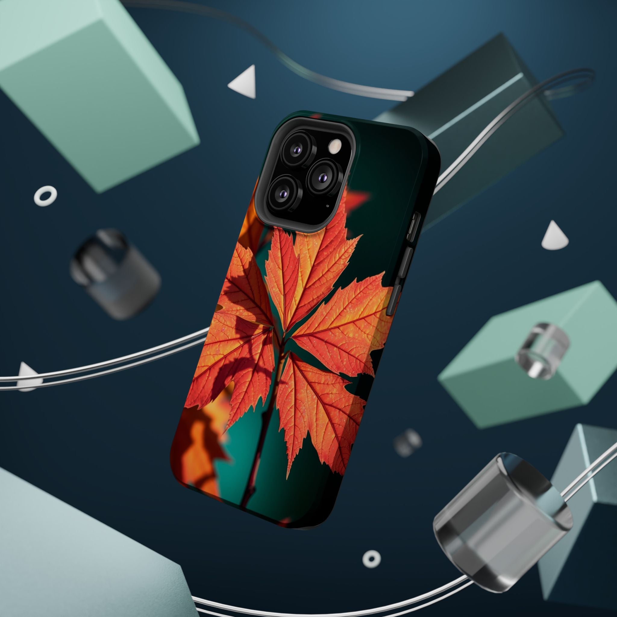 iPhone Autumn Maple Electric Art 15 Slim Everyday Designer Case · iPhone Case
