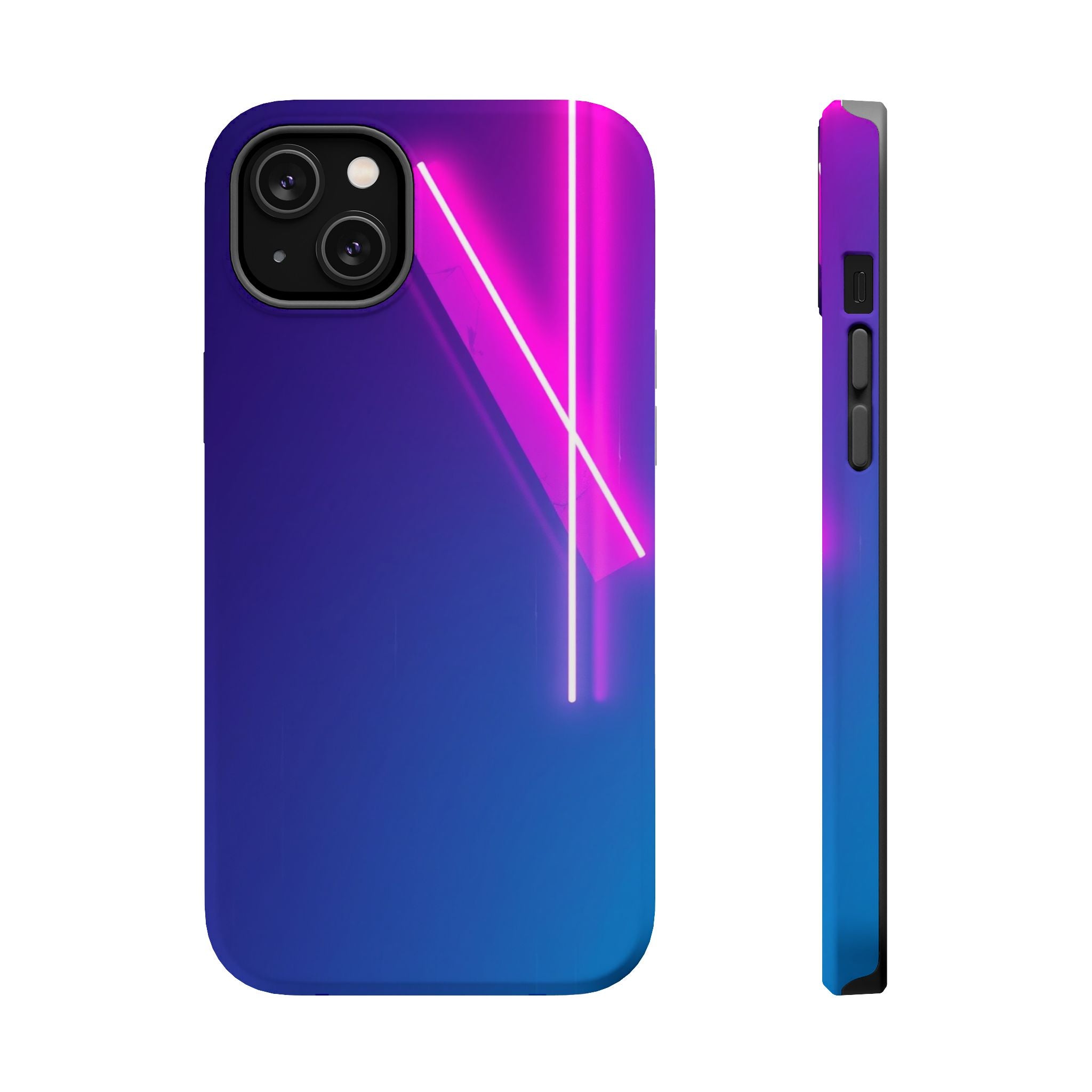 iPhone 1990s Geometric Neon Electric Art Slim Everyday Designer Case · iPhone Ca