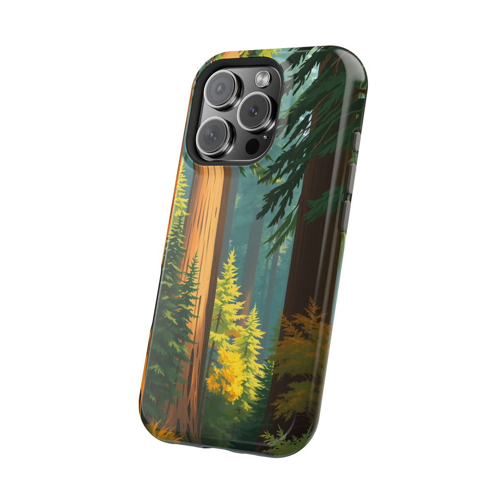 iPhone Redwood Forest Oil Painting Impressionist Clean iPhone Minimal · iPhone C