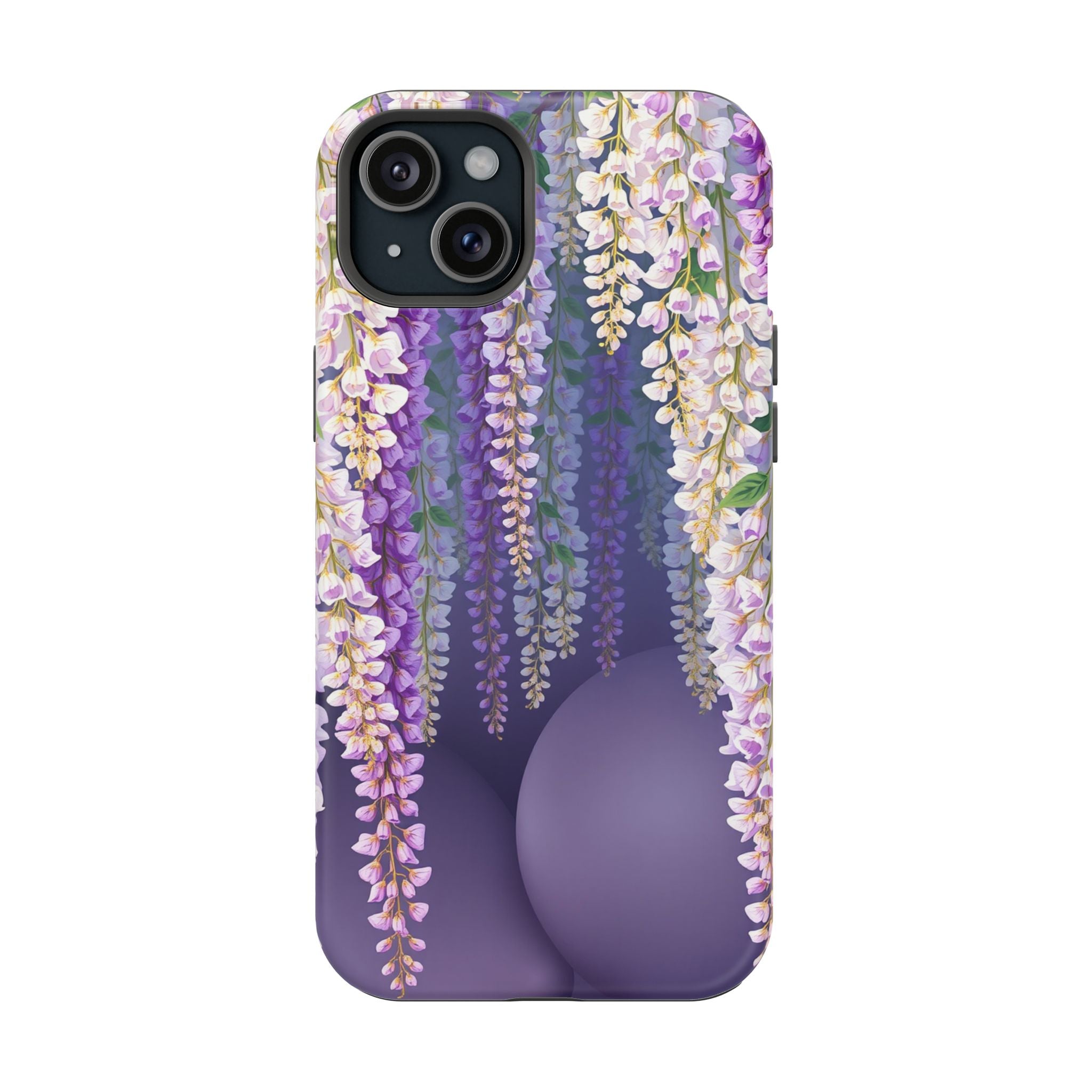 iPhone Mint And Blush Wisteria Cascade Slim Everyday Designer Case · iPhone Case