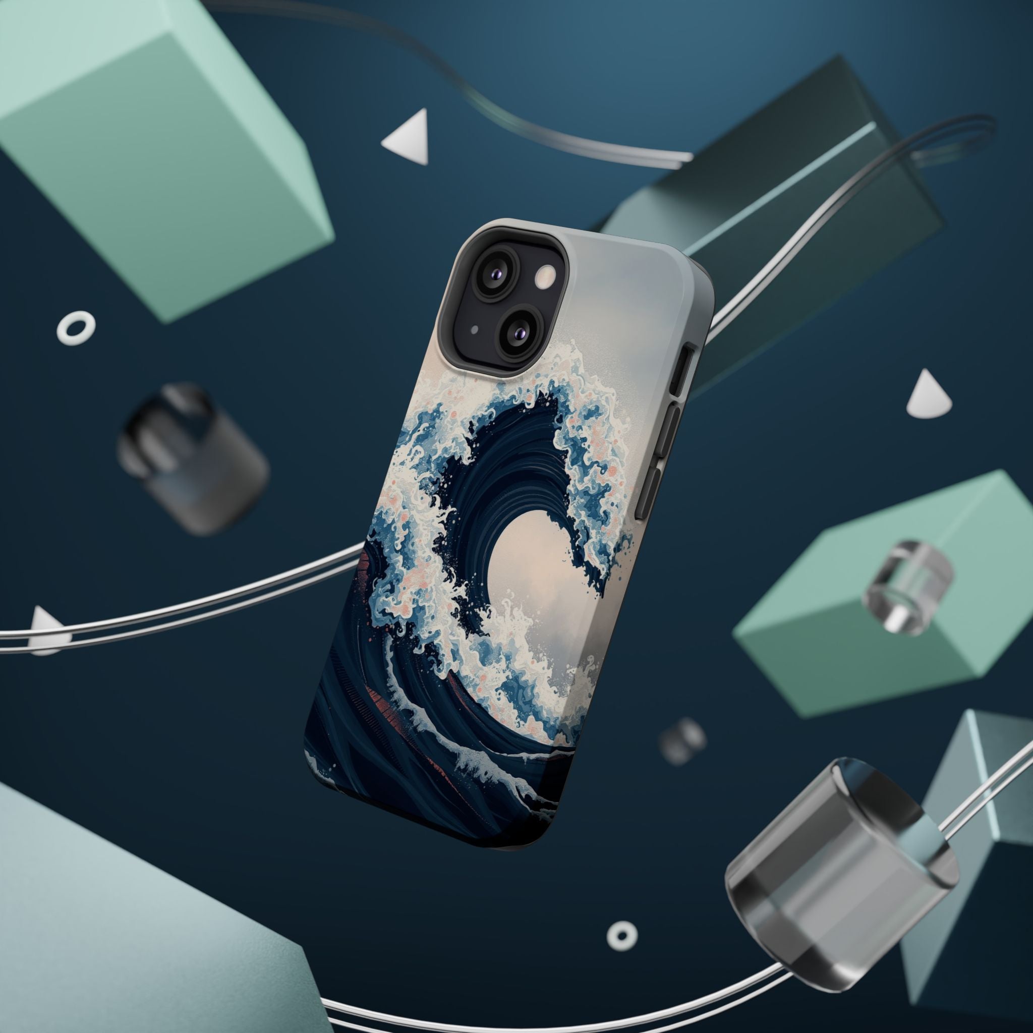 iPhone Ocean Wave Crash Grunge Distressed Slim iPhone Everyday Designer · iPhone