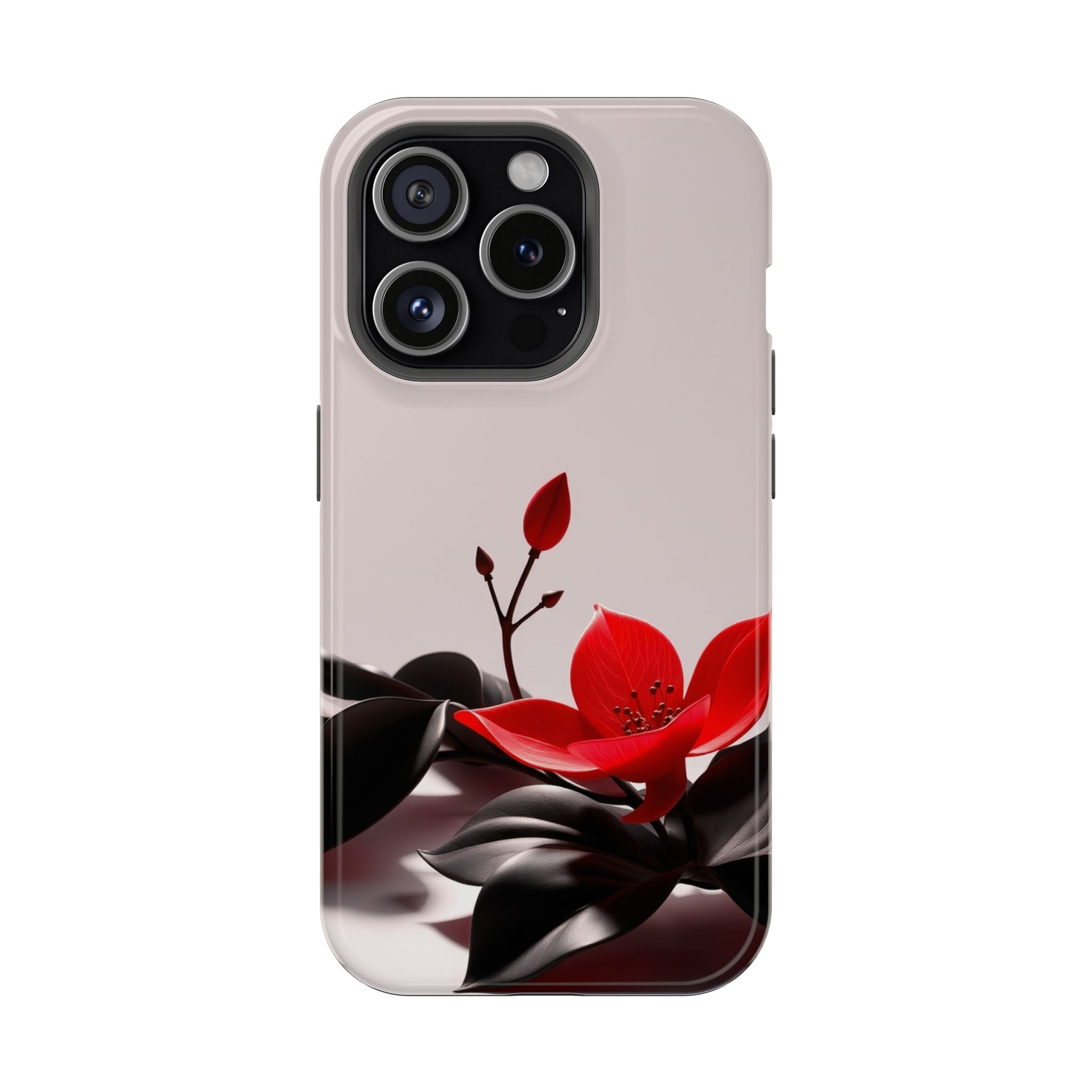 iPhone Radiant Bloom and Leaf Design Slim Everyday Designer Case · iPhone Case
