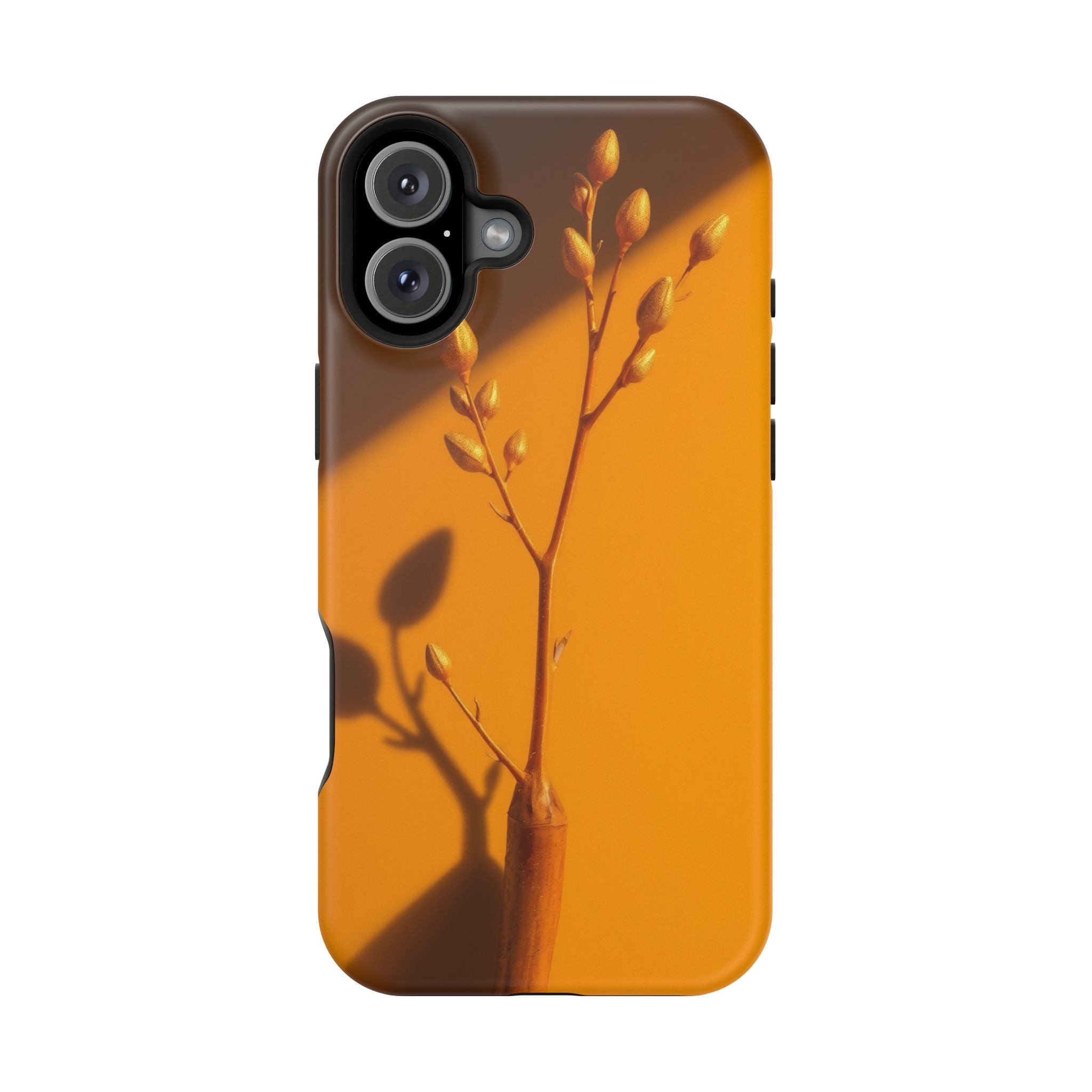 iPhone Mustard And Rust Minimalist Stem Slim Everyday iPhone Designer · iPhone C