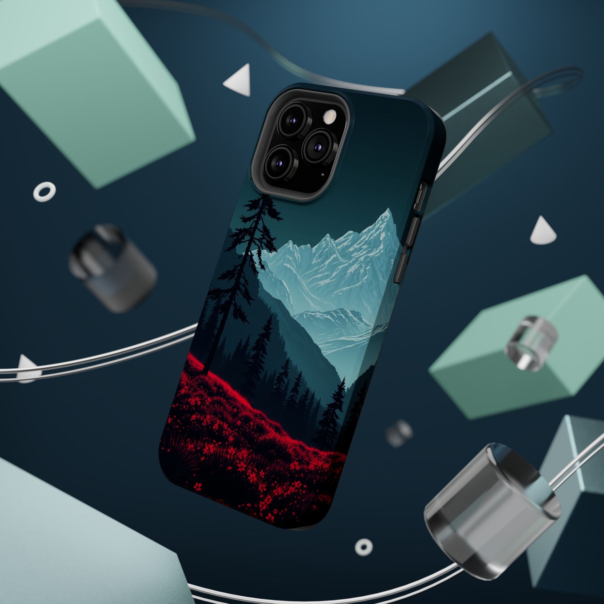 iPhone Vibrant Alpine Meadow Design 17 Slim Everyday Designer Case · iPhone Case