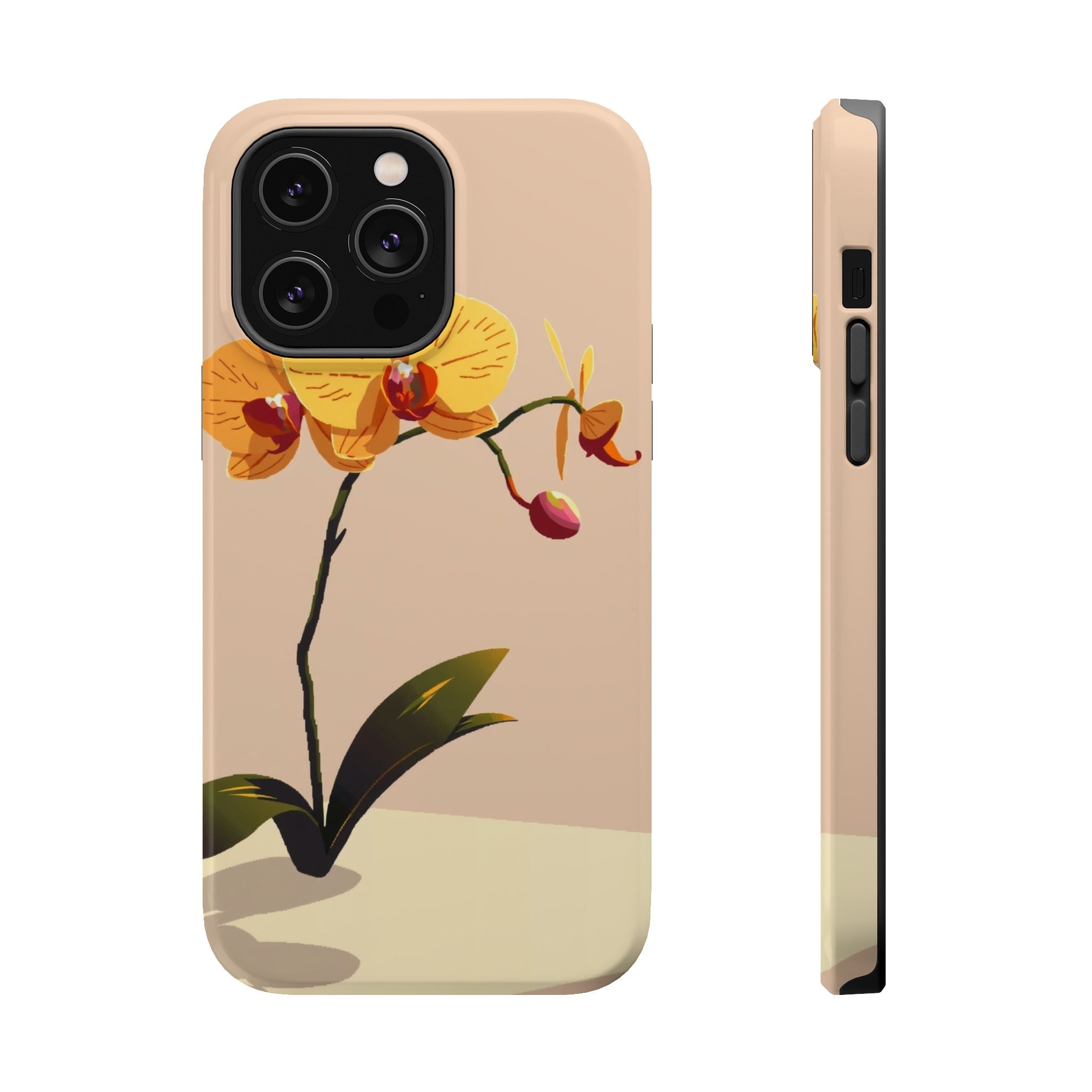 iPhone Orchid Study Pixel Art -Bit Bold Modern Everyday Snap Case · iPhone Case