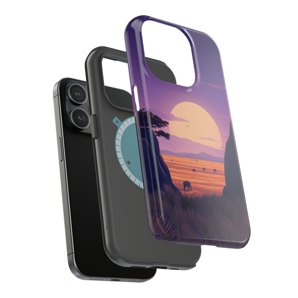 iPhone Lavender And Pearl Savanna Horizon Slim iPhone 18 Everyday · iPhone Case