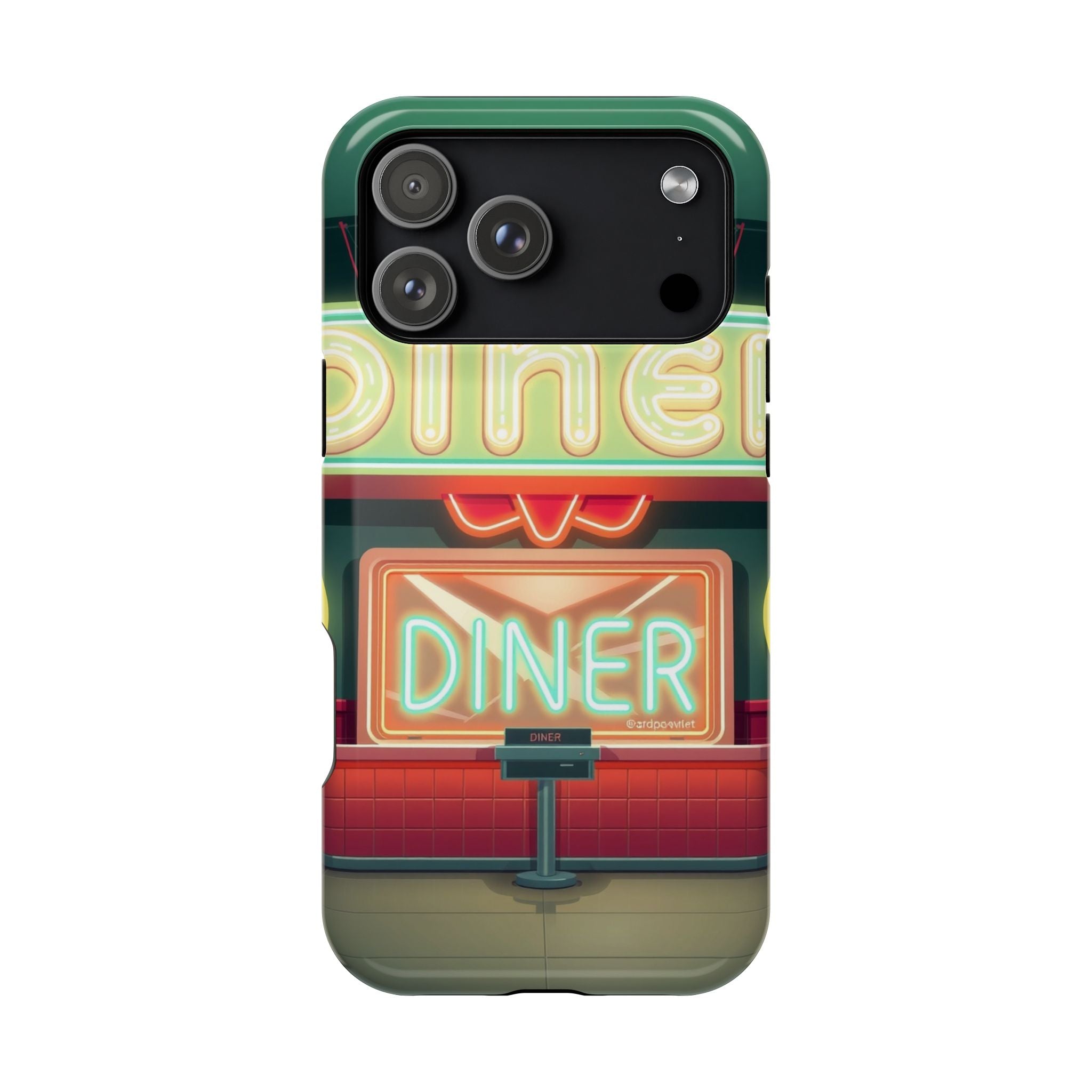 iPhone Neon Diner Sign Mystic Art Bold Modern Everyday Snap Case · iPhone Case