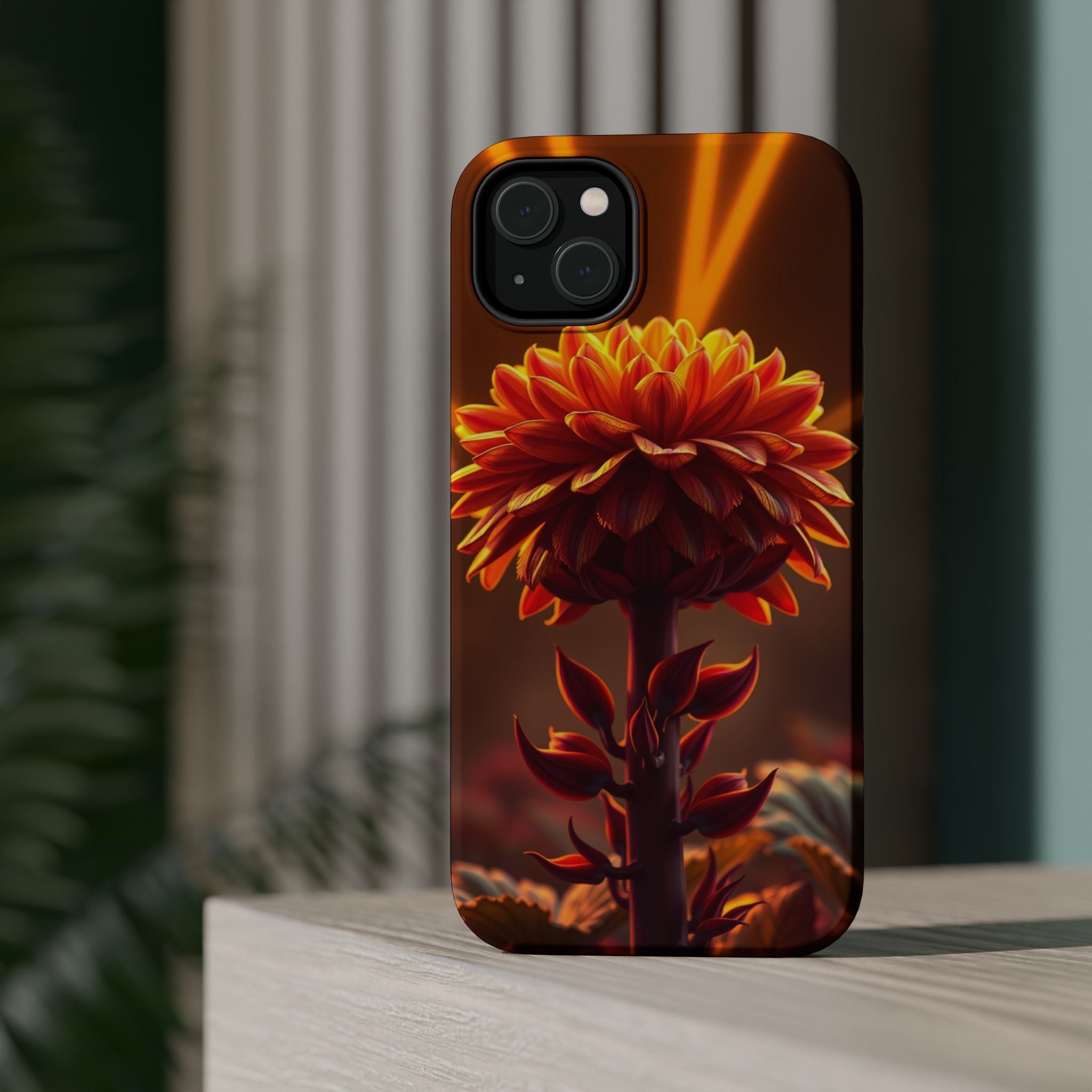 iPhone Mustard And Rust Ranunculus Stack Slim Everyday iPhone Designer · iPhone